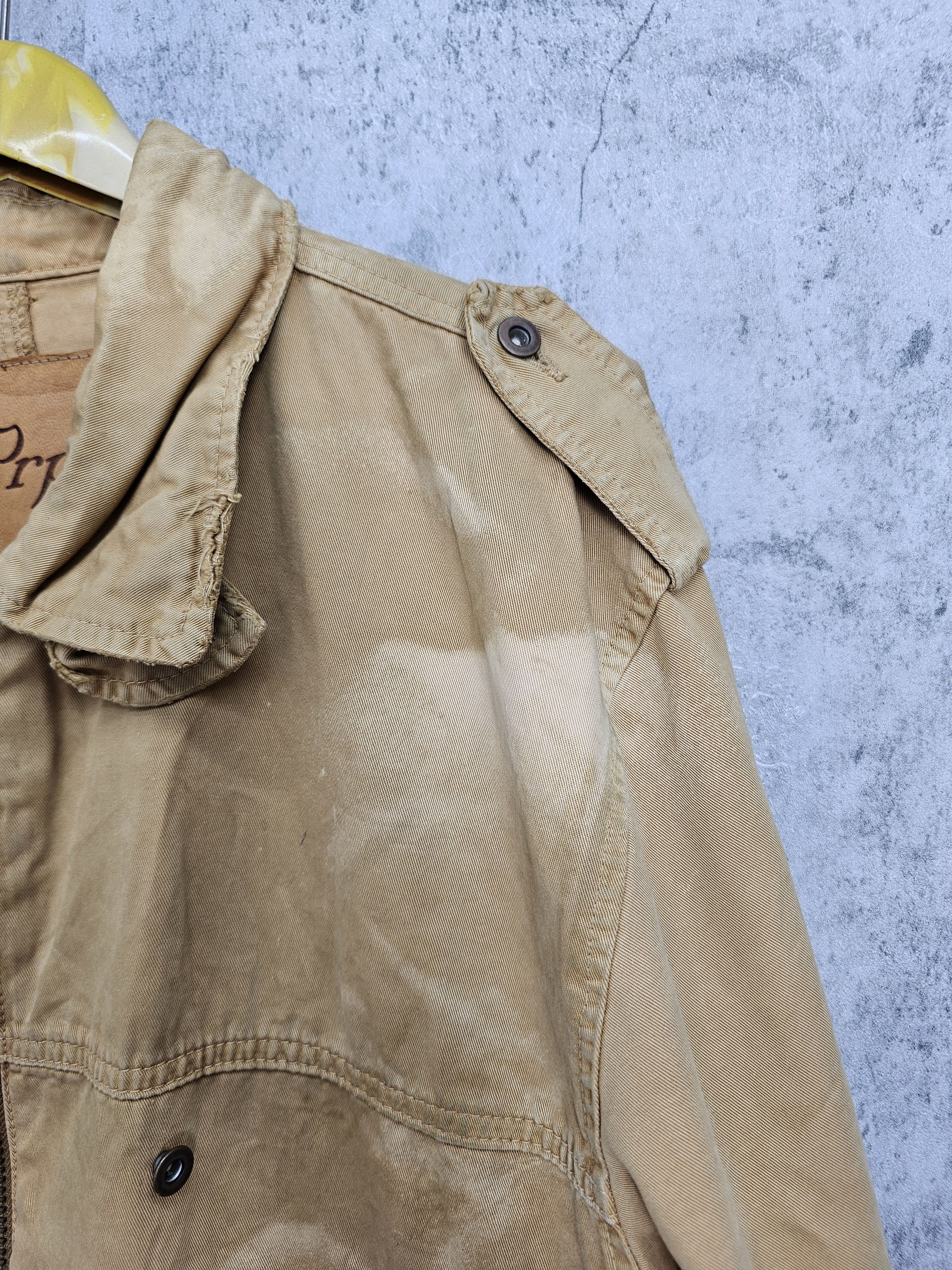 Prps PRPS Faded Bleach Ripped Distressed Bomber Jacket J0057 Size US XXL / EU 58 / 5 - 7 Thumbnail
