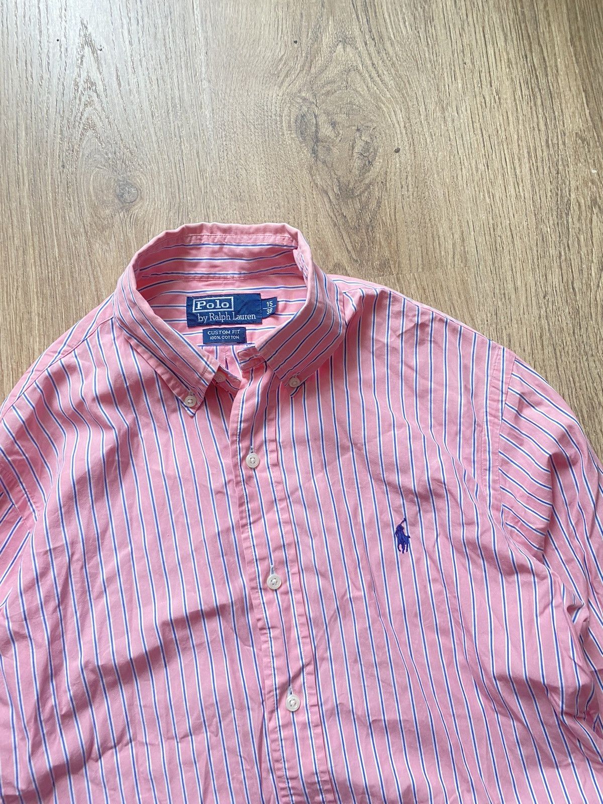 Polo Ralph Lauren × Ralph Lauren × Vintage Vintage Striped Shirt Y2K pink Polo Ralph Lauren Size L Rare Size US L / EU 52-54 / 3 - 2 Thumbnail