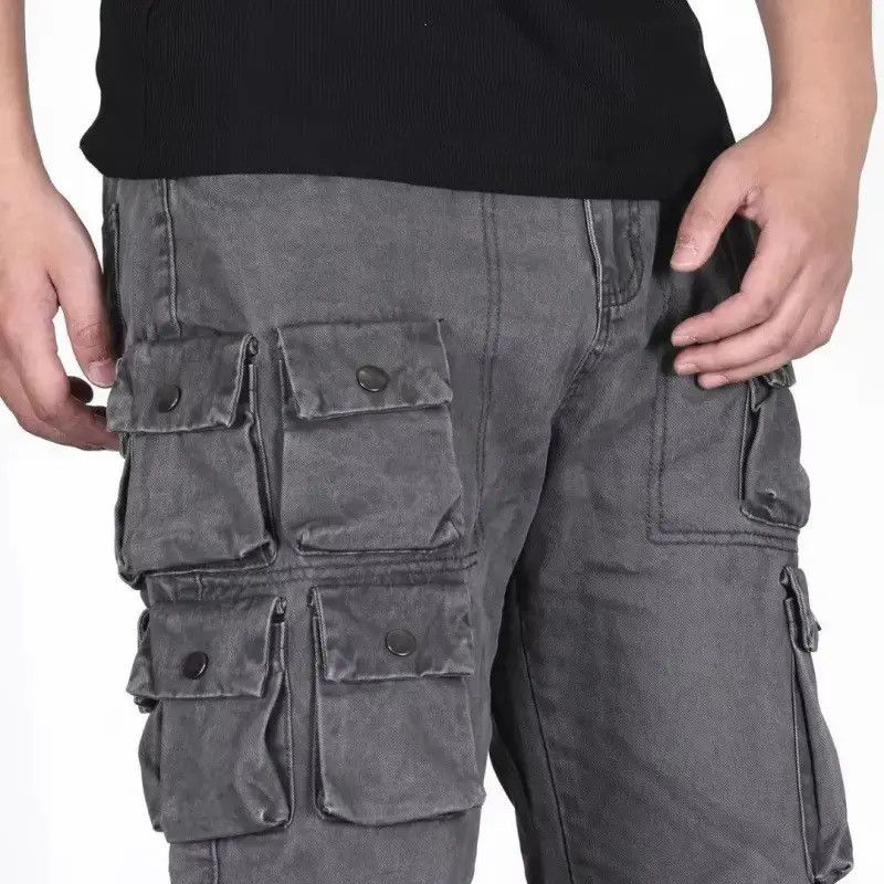 Japanese Brand Retro loose high street pocket jeans Size US 32 / EU 48 - 5 Thumbnail