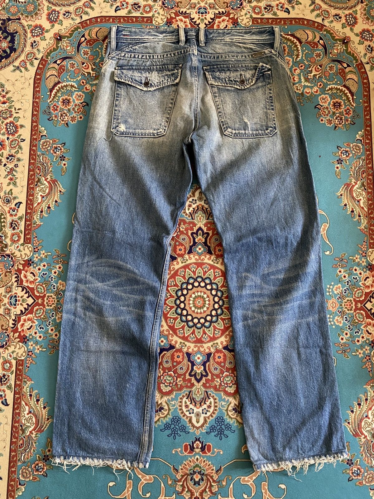 Diesel × Japanese Brand Diesel Loiku Fatigue Distressed Denim Size US 33 - 3 Thumbnail
