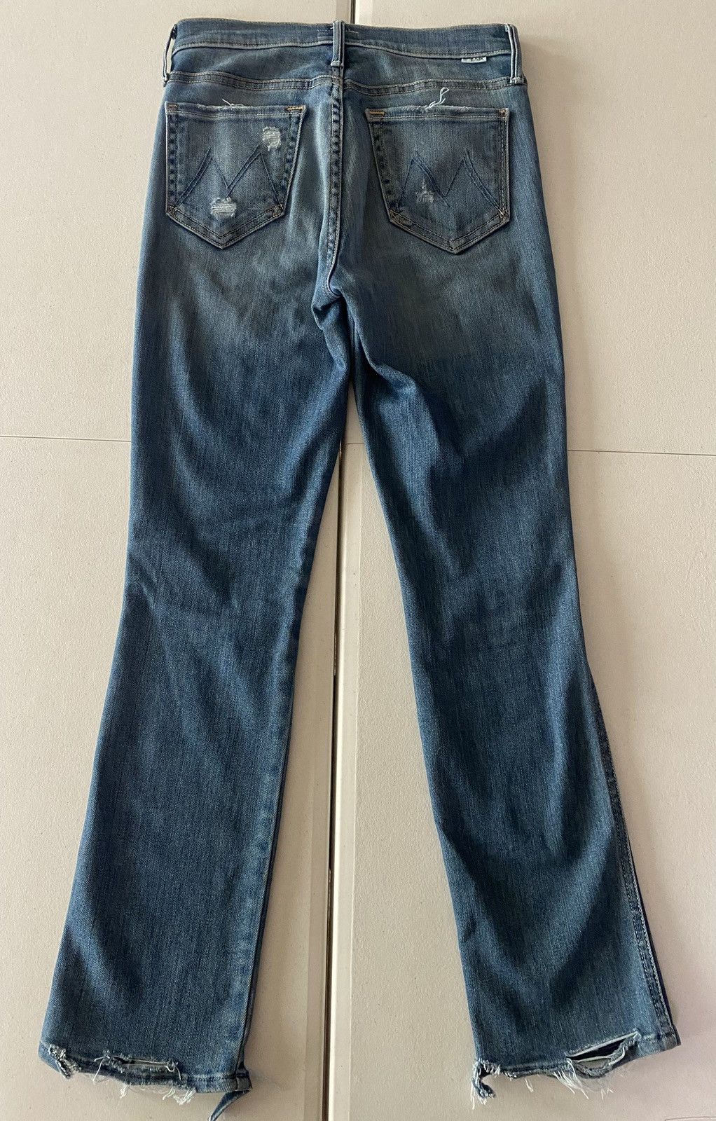MOTHER Mother Denim The Rascal Ankle Wild! Wash Distressed 5 pkt 24 Size 24" / US 00 / IT 34 - 3 Thumbnail