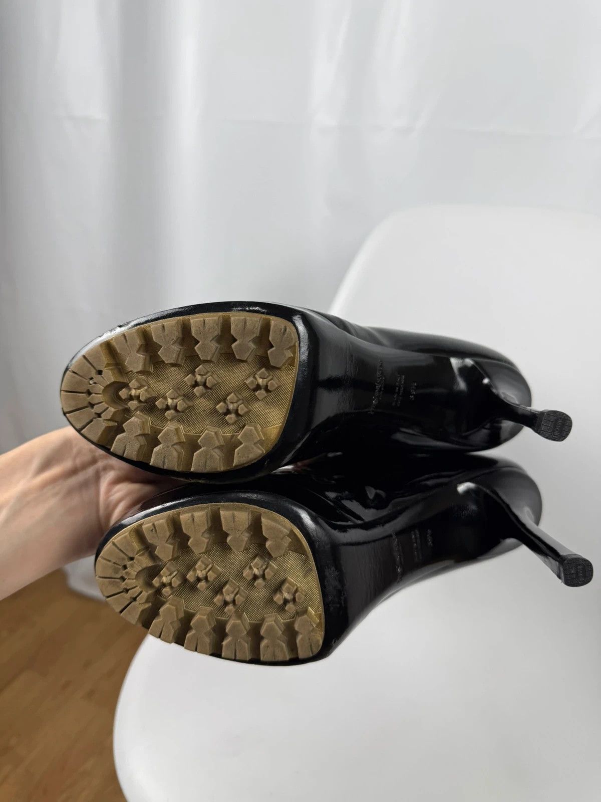 Yves Saint Laurent Yves Saint Laurent Patent Leather Boots size 39.5 Size US 9.5 / IT 39.5 - 6 Thumbnail