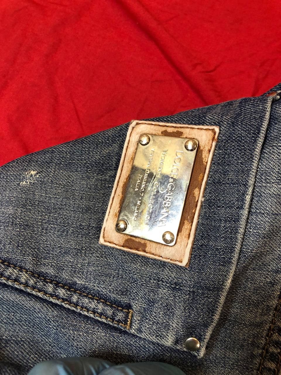 Dolce & Gabbana DOLCE GABBANA Women Slightly Distressed Blue Jeans Size 32" / US 10 / IT 46 - 4 Thumbnail