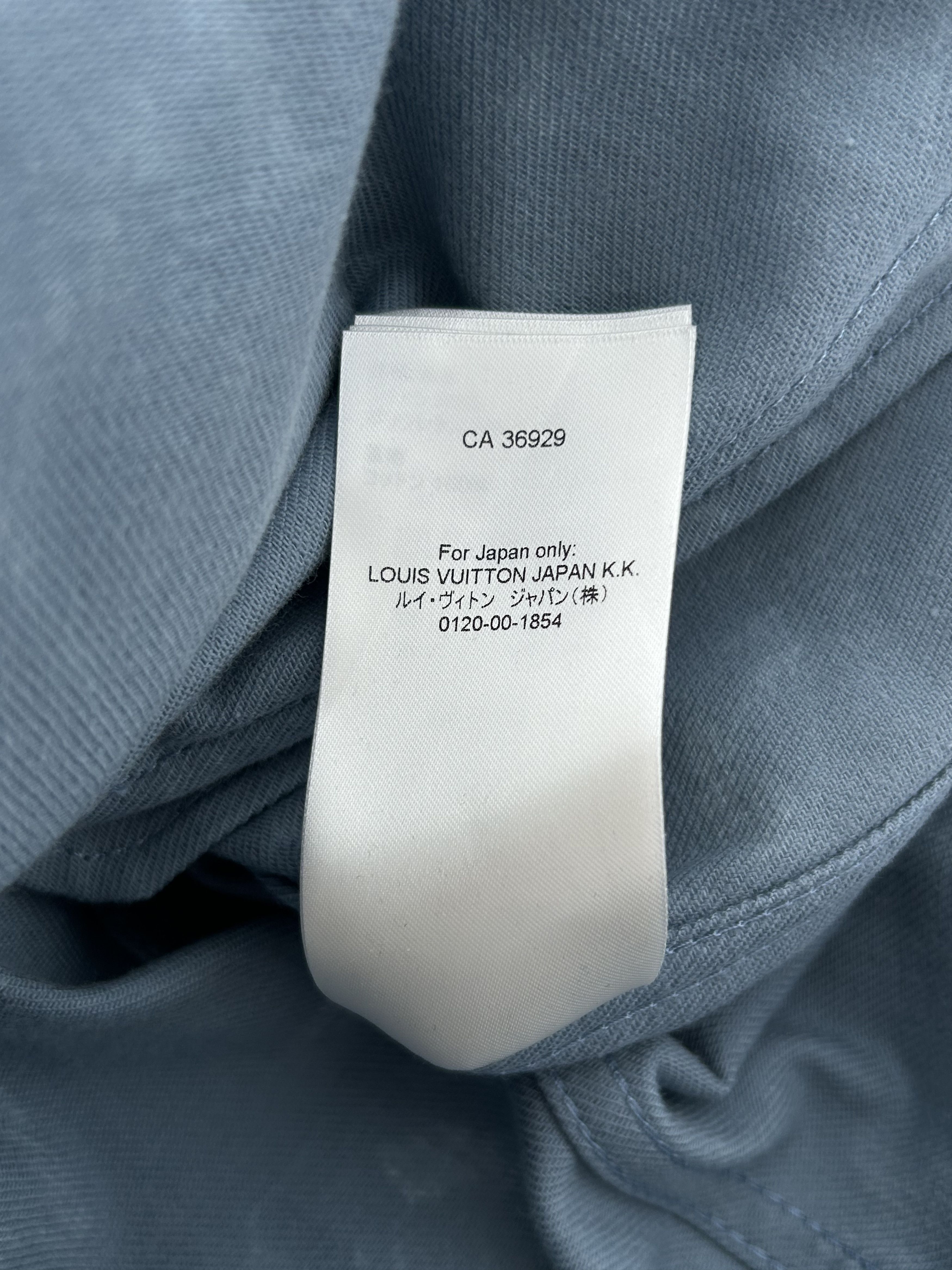 Louis Vuitton Louis Vuitton Blue & White LV Leaf Denim Jacket Size US M / EU 48-50 / 2 - 8 Thumbnail
