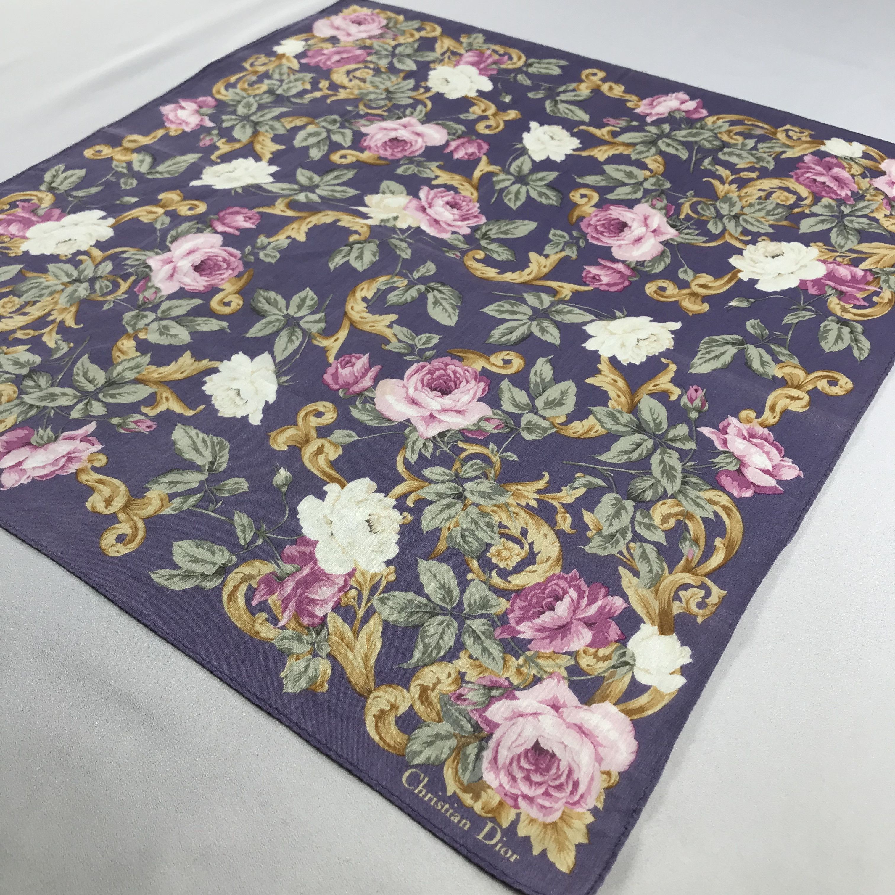 Christian Dior Monsieur CHRIstian dioR Handkerchief / Bandana / Neckerchief C818 Size ONE SIZE - 4 Thumbnail
