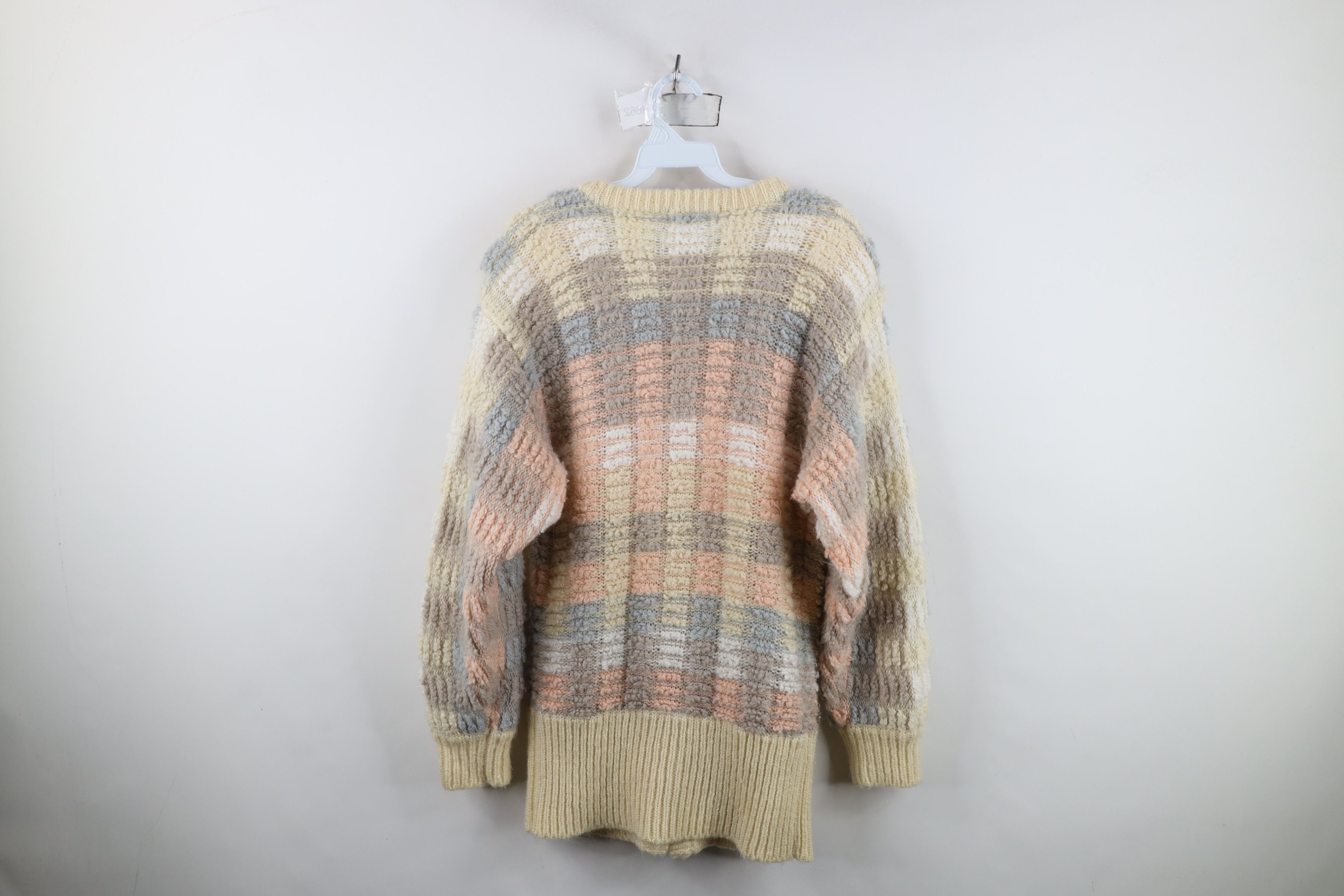 Vintage Vintage 80s 90s Streetwear Textured Knit Cardigan Sweater Size S / US 4 / IT 40 - 9 Thumbnail