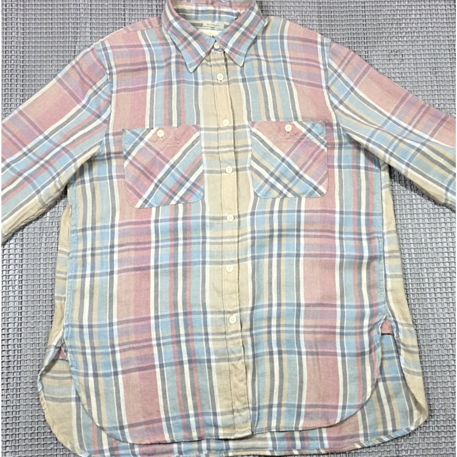 Ralph Lauren VINTAGE Denim & Supply Ralph Lauren RL Utility plaid Linen Cotton Flannel Shirt Women M Size L / US 10 / IT 46 - 3 Thumbnail