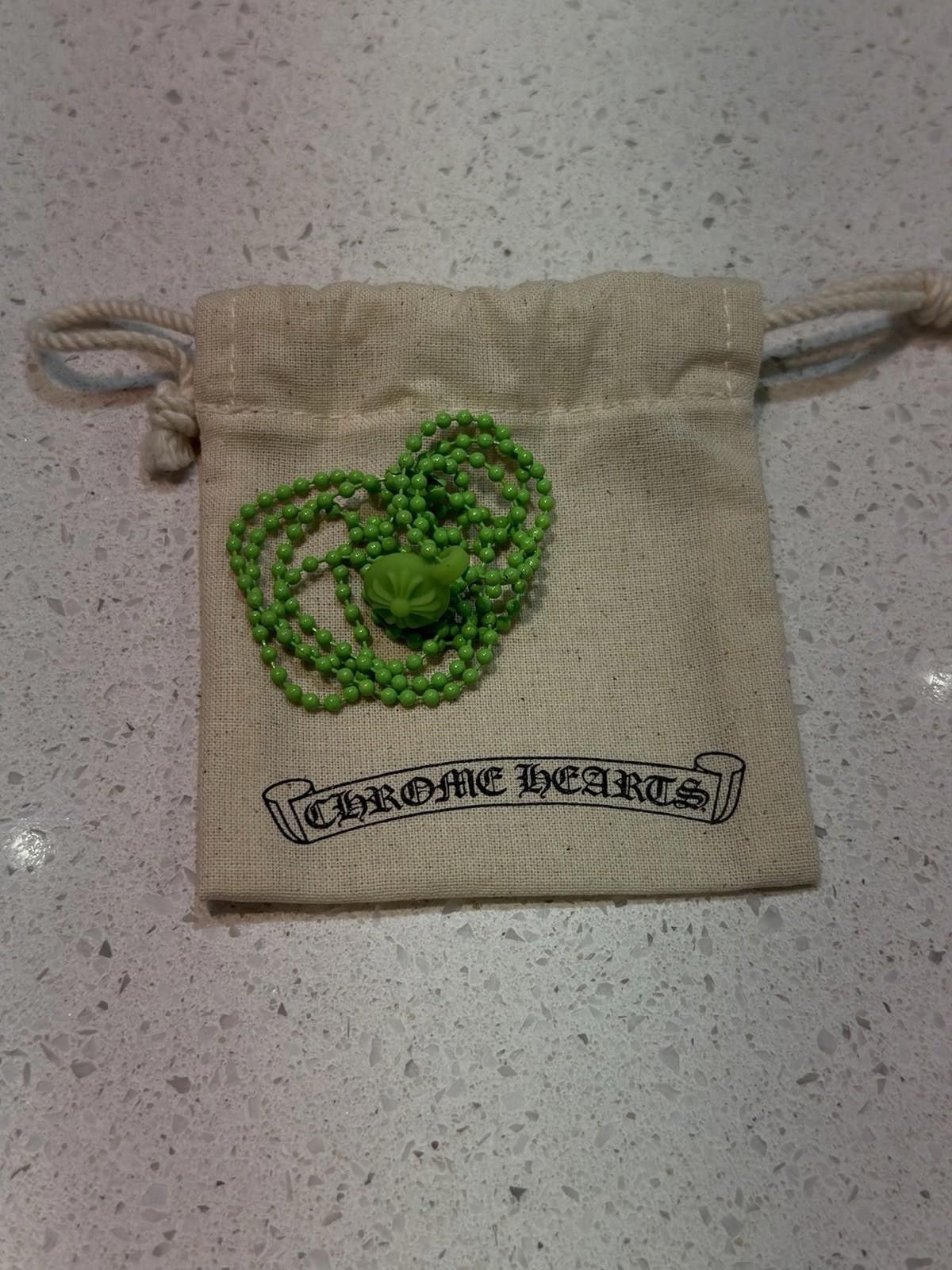 Chrome Hearts Chrome Hearts Silicon Crossball Necklace Authentic GREEN Size ONE SIZE - 6 Thumbnail