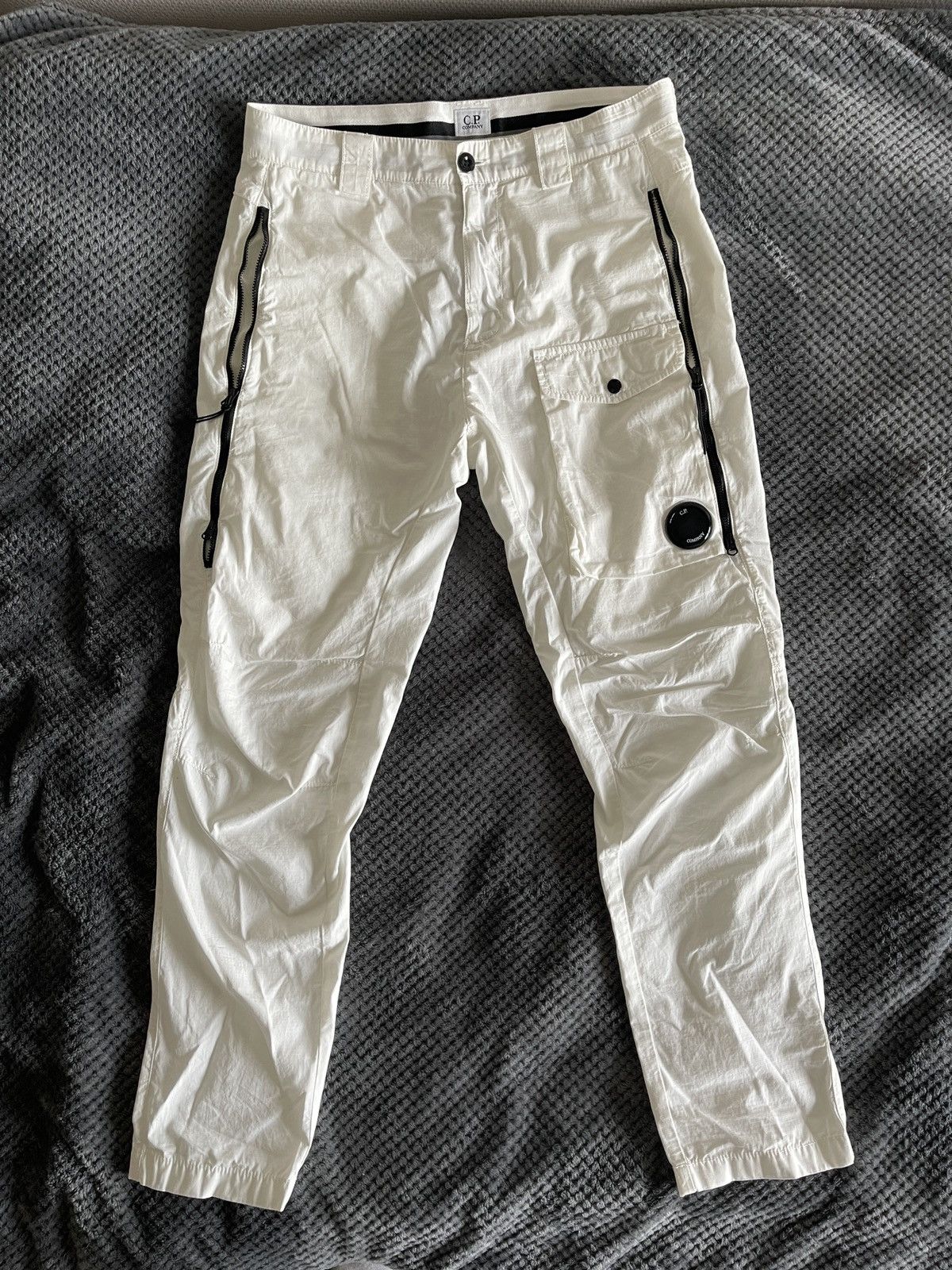 C.P. Company C.P. Company White Cargo Pants Size US 30 / EU 46 - 1 Thumbnail