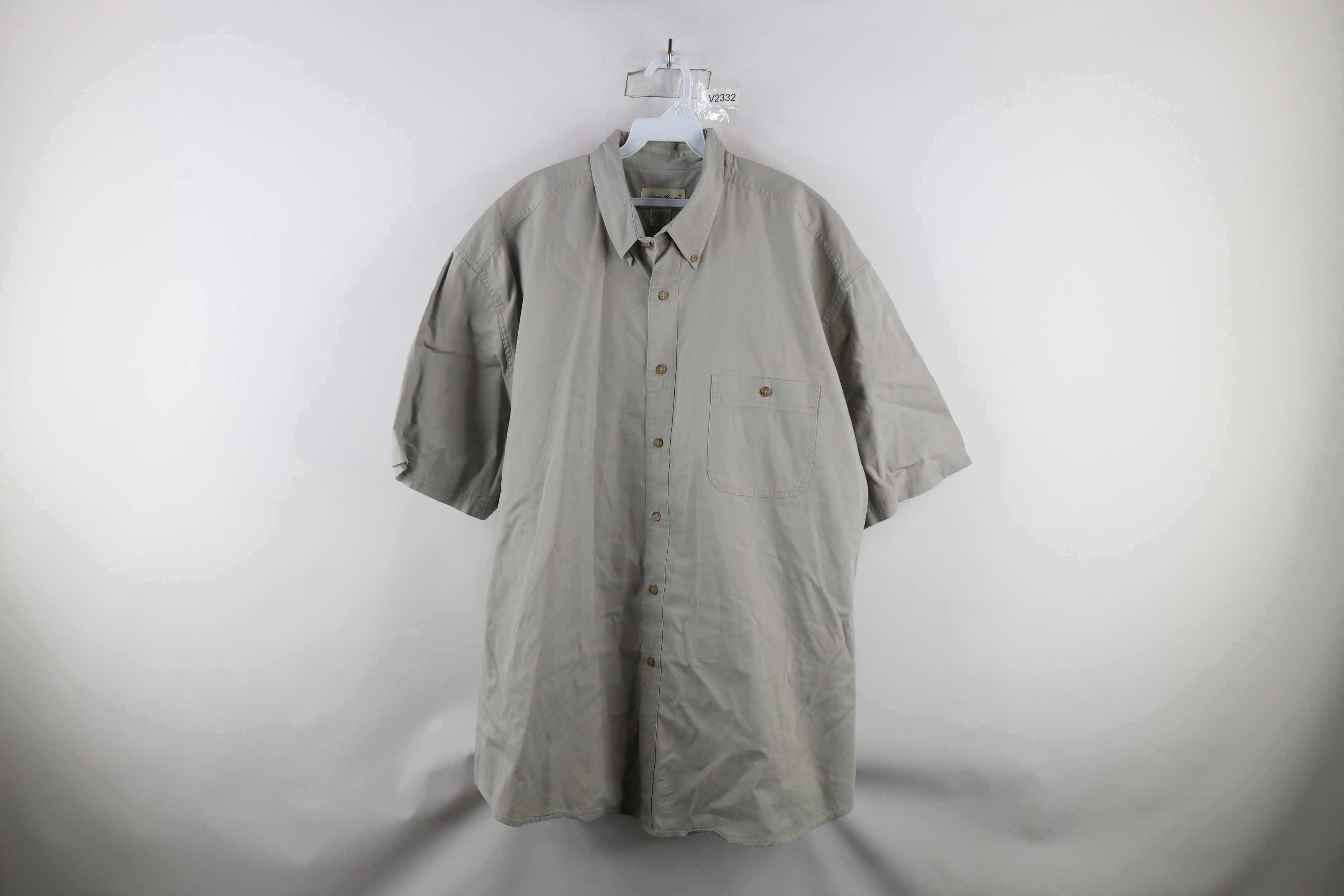 Eddie Bauer × Vintage Vintage Eddie Bauer Short Sleeve Collared Button Down Shirt Size US XXL / EU 58 / 5 - 1 Thumbnail