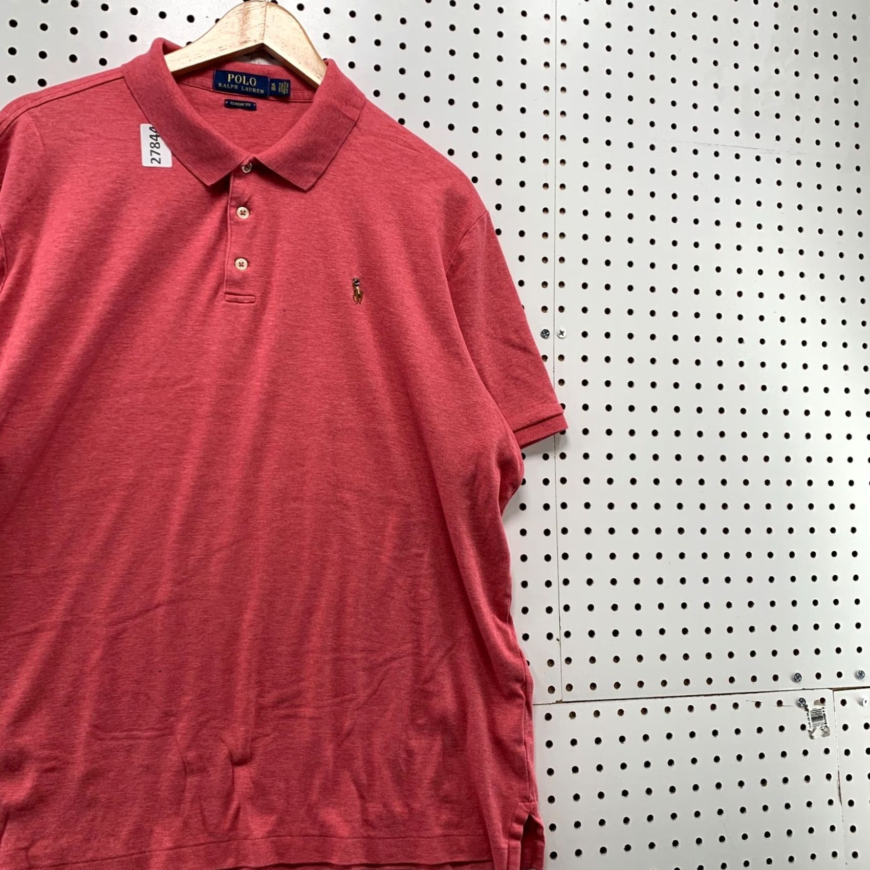 Polo Ralph Lauren Polo Ralph Lauren Shirt Mens XL CLassic Fit Red Collared Brown Pony 25.5X28 Size US XL / EU 56 / 4 - 4 Thumbnail