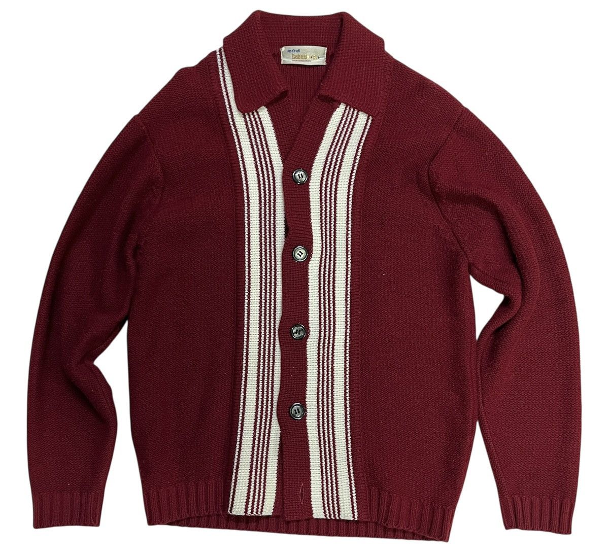 Aran Isles Knitwear × Japanese Brand Vintage Cashmilon Stripe Knit Cardigan Size US S / EU 44-46 / 1 - 1 Thumbnail