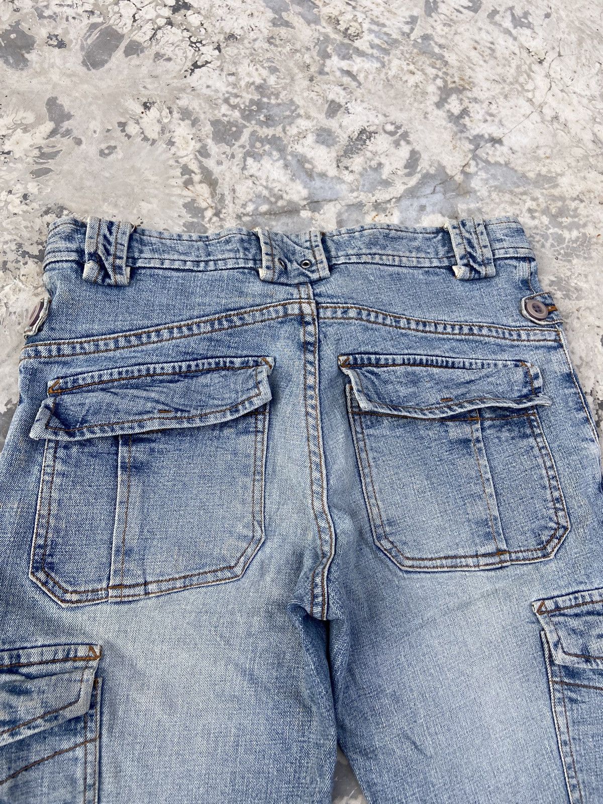 Beauty Beast × Japanese Brand × Le Grande Bleu (L.G.B.) Raur edge denim pants cargo Size 27" / US 4 / IT 40 - 8 Thumbnail