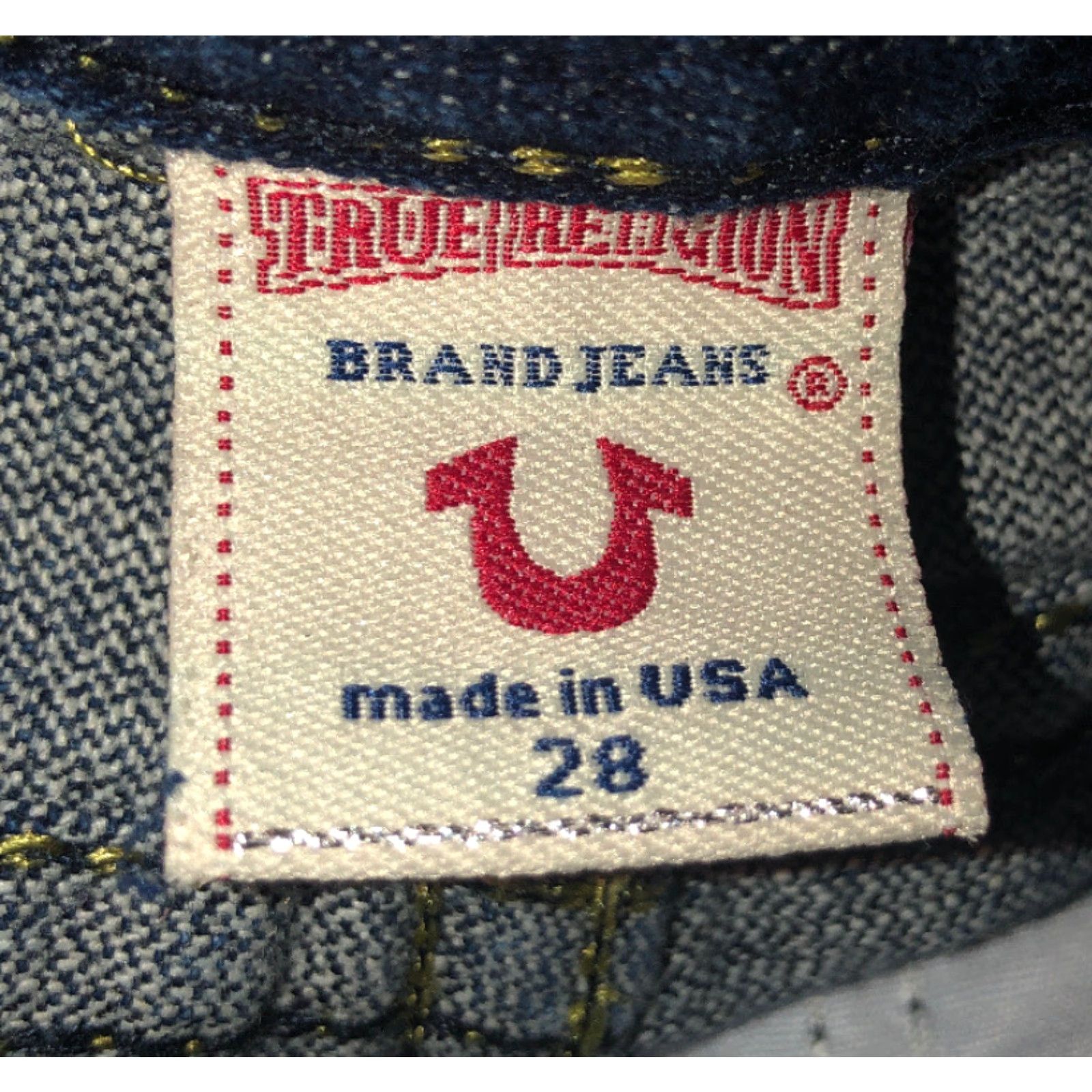 True Religion VINTAGE? No, it's not vintage. True Religion Joey Big T Denim Jeans Womens 28/30 In X 29 In Blue Adult Women 29 in Waist 29 in Inseam Size 29" - 6 Thumbnail