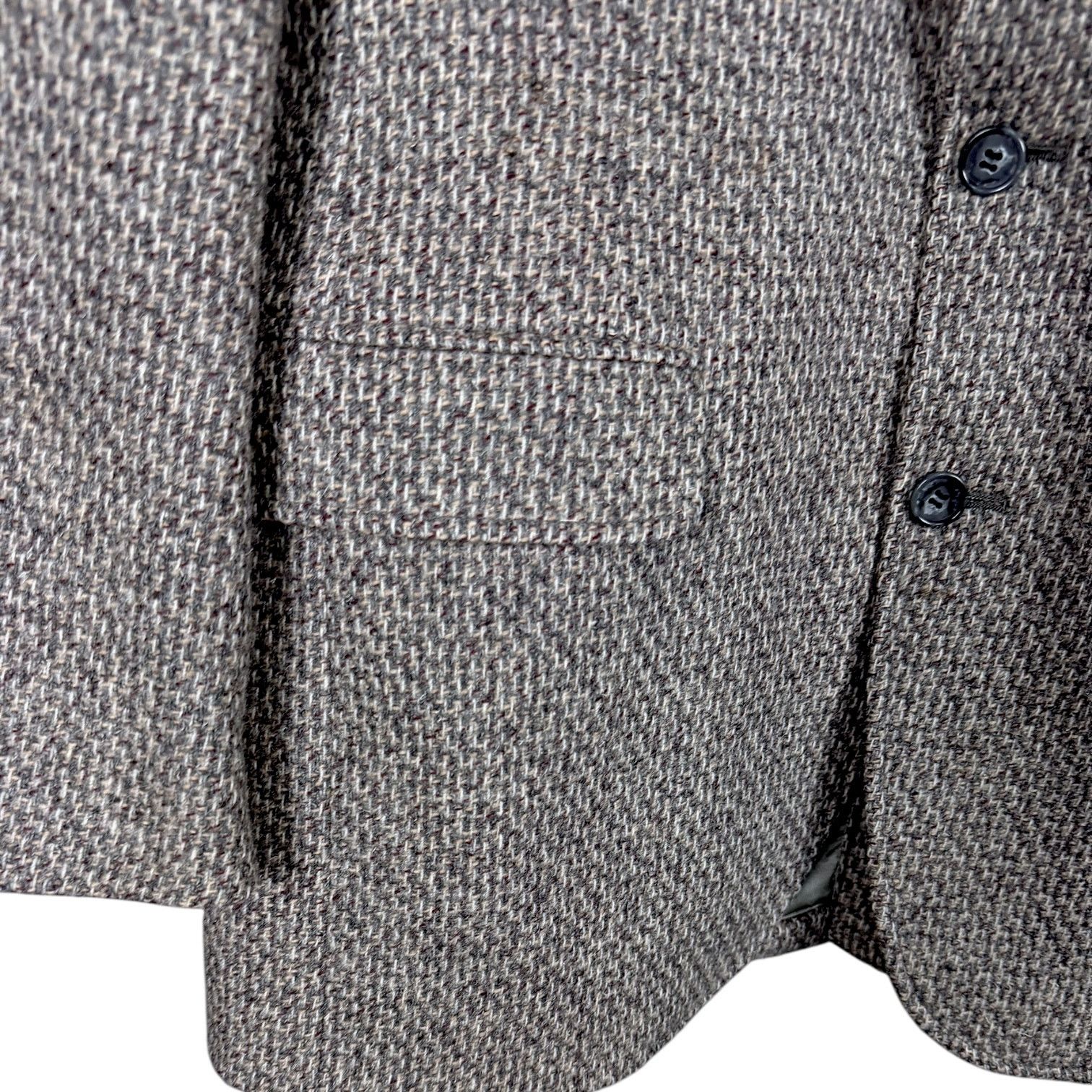 Cerruti 1881 Vintage Nino Cerruti Rue Royale Gray Tweed Blazer USA 42R Size 42R - 19 Thumbnail