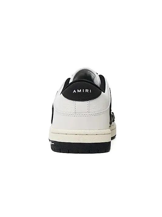 Amiri o1s1wg110526 Skelton Low-Top Sneakers in Black/White Size US 15 / EU 48 - 3 Thumbnail