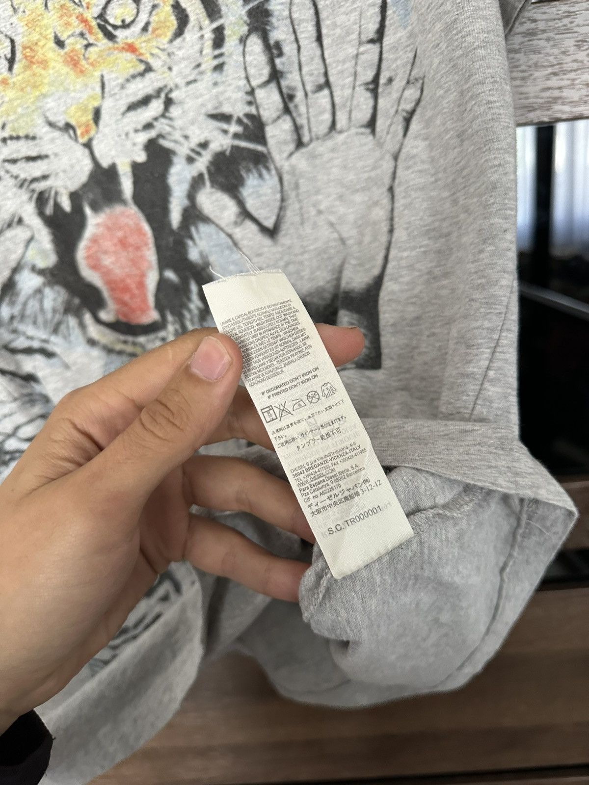 Diesel Diesel Tiger Logo T-Shirt Size US M / EU 48-50 / 2 - 9 Thumbnail