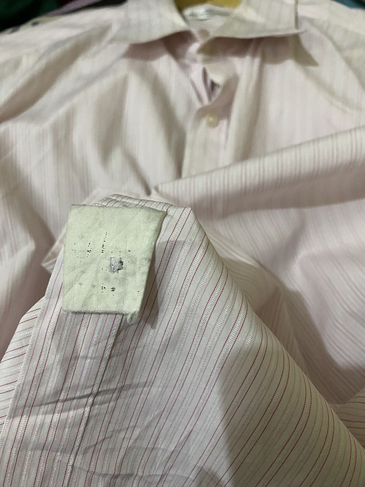 Balenciaga × Vintage Vintage Balenciaga Striped Shirts Size US XL / EU 56 / 4 - 7 Thumbnail