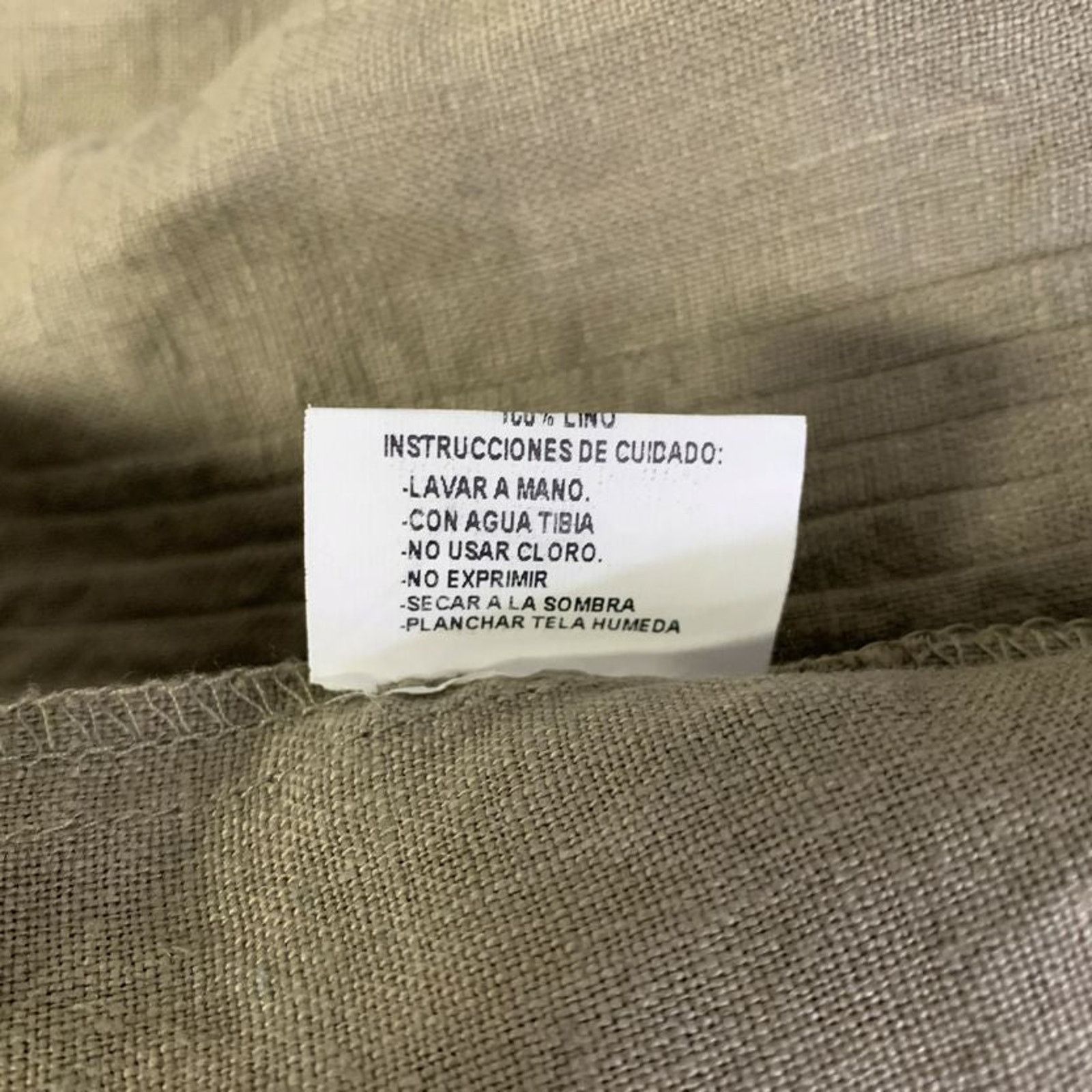 Other CARMEN RION S Green Olive Pleated Linen Long Sleeve Shirt Size US S / EU 44-46 / 1 - 6 Thumbnail