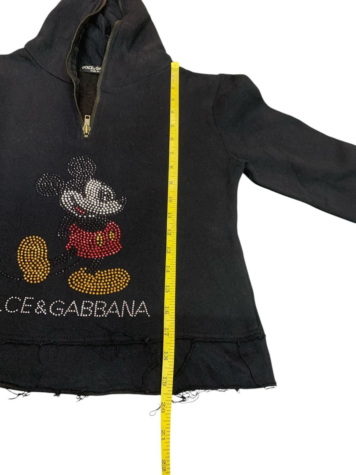 Designer × Dolce & Gabbana Dolce & Gabbana X Mickey Mouse Hoodie Crop Tops Sweatshirt Size S / US 4 / IT 40 - 5 Thumbnail