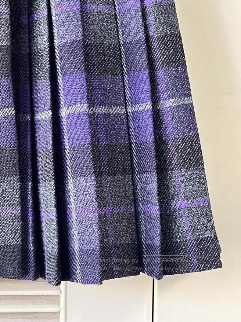 Dior Dior Plaid pleated skirt Size 24" / US 00 / IT 34 - 4 Thumbnail