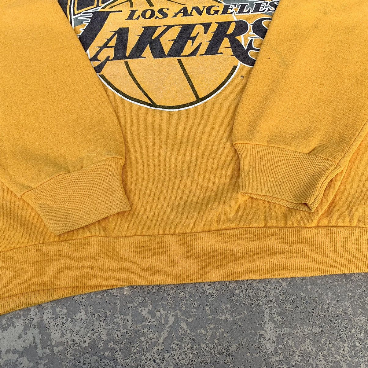NBA VINTAGE 90s DISTRESSED ARTEX LAKERS SWEATSHIRT BASKETBALL Size US L / EU 52-54 / 3 - 6 Thumbnail