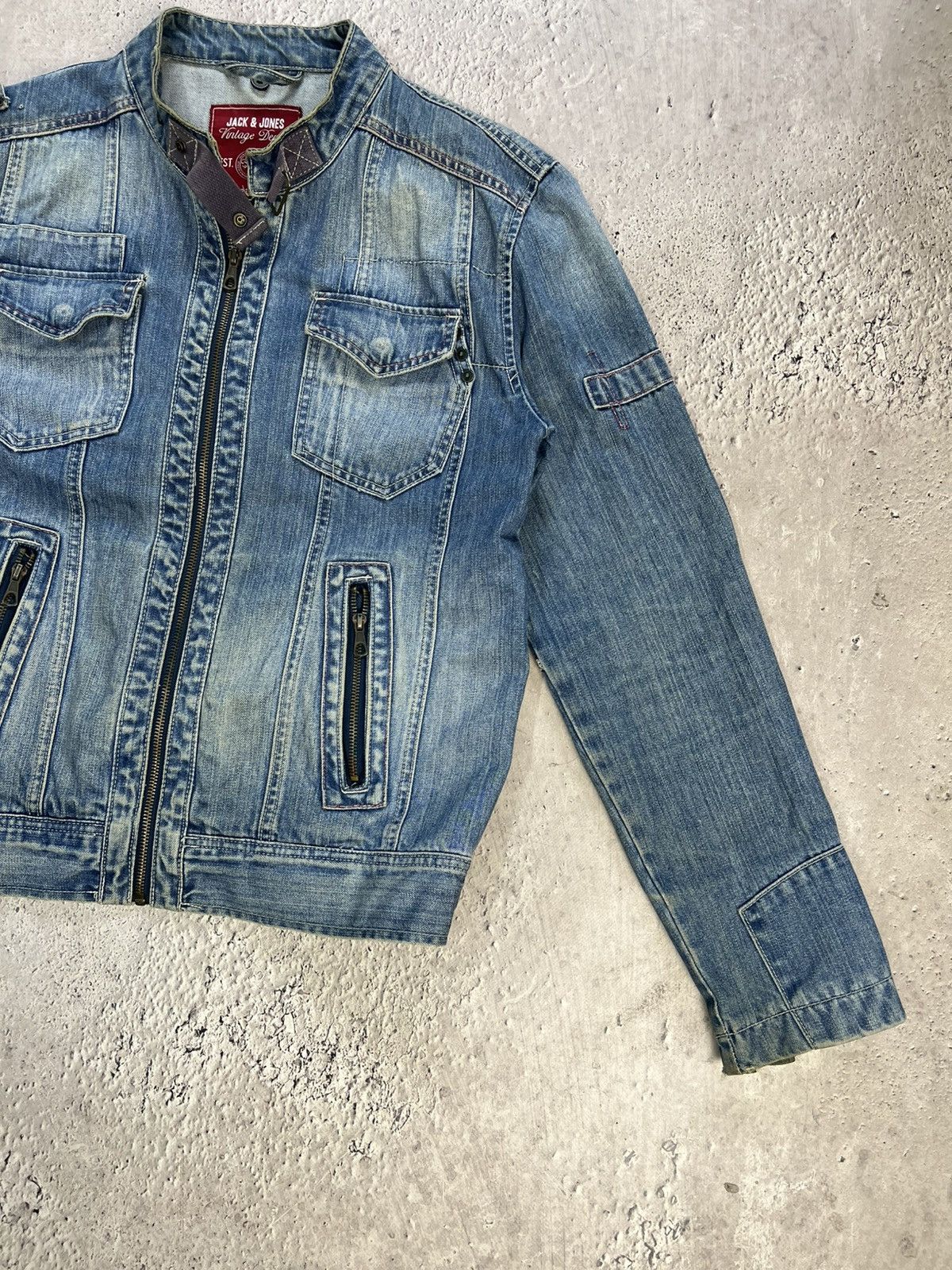 If Six Was Nine × Vintage Vintage LGB STYLE DENIM JAPANESE Jacket Cropped Rock Punk Size US M / EU 48-50 / 2 - 3 Thumbnail