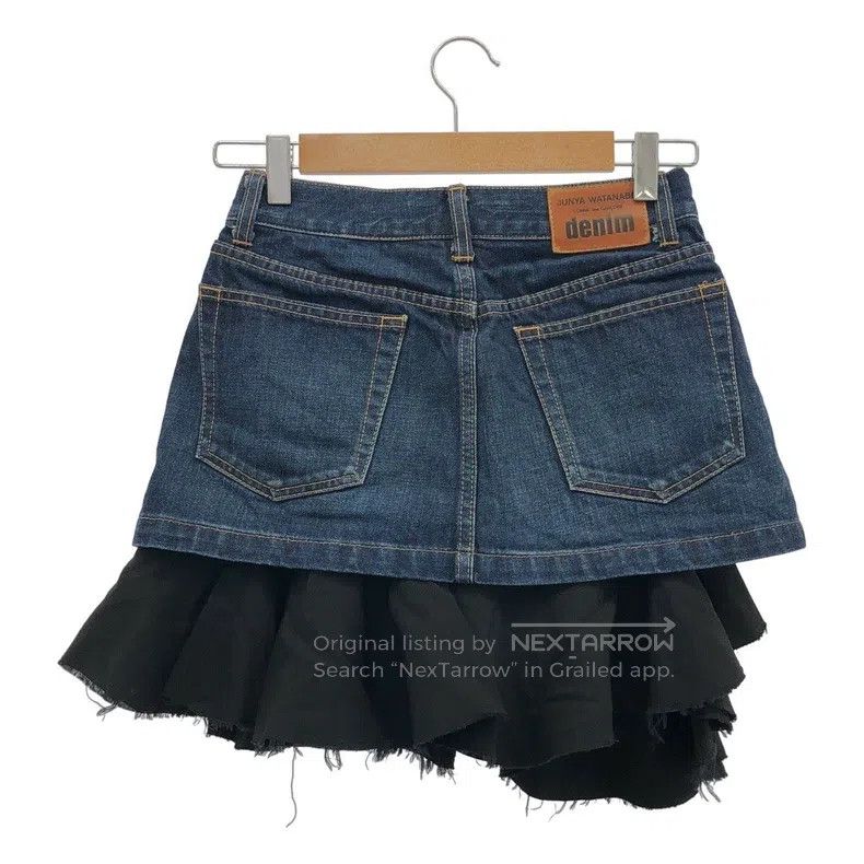 Junya Watanabe Junya Watanabe size XS Denim Mixed Material Skirt Size 25" / US 0 / IT 36 - 2 Thumbnail