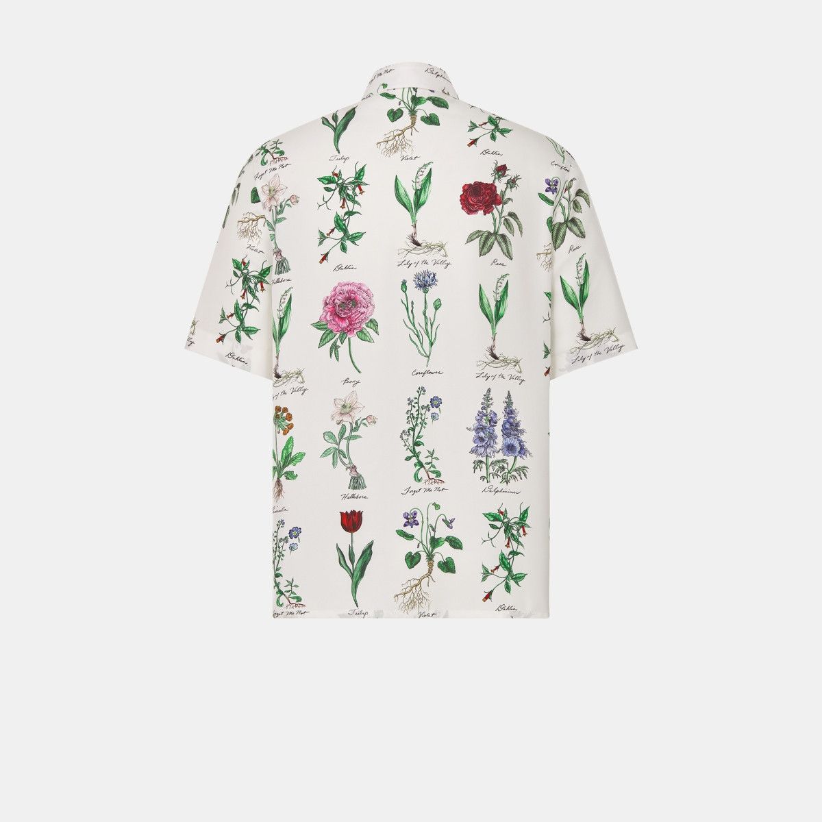Dior o1bcso1str0226 Short-Sleeved Shirt in White Silk Size US XL / EU 56 / 4 - 2 Thumbnail
