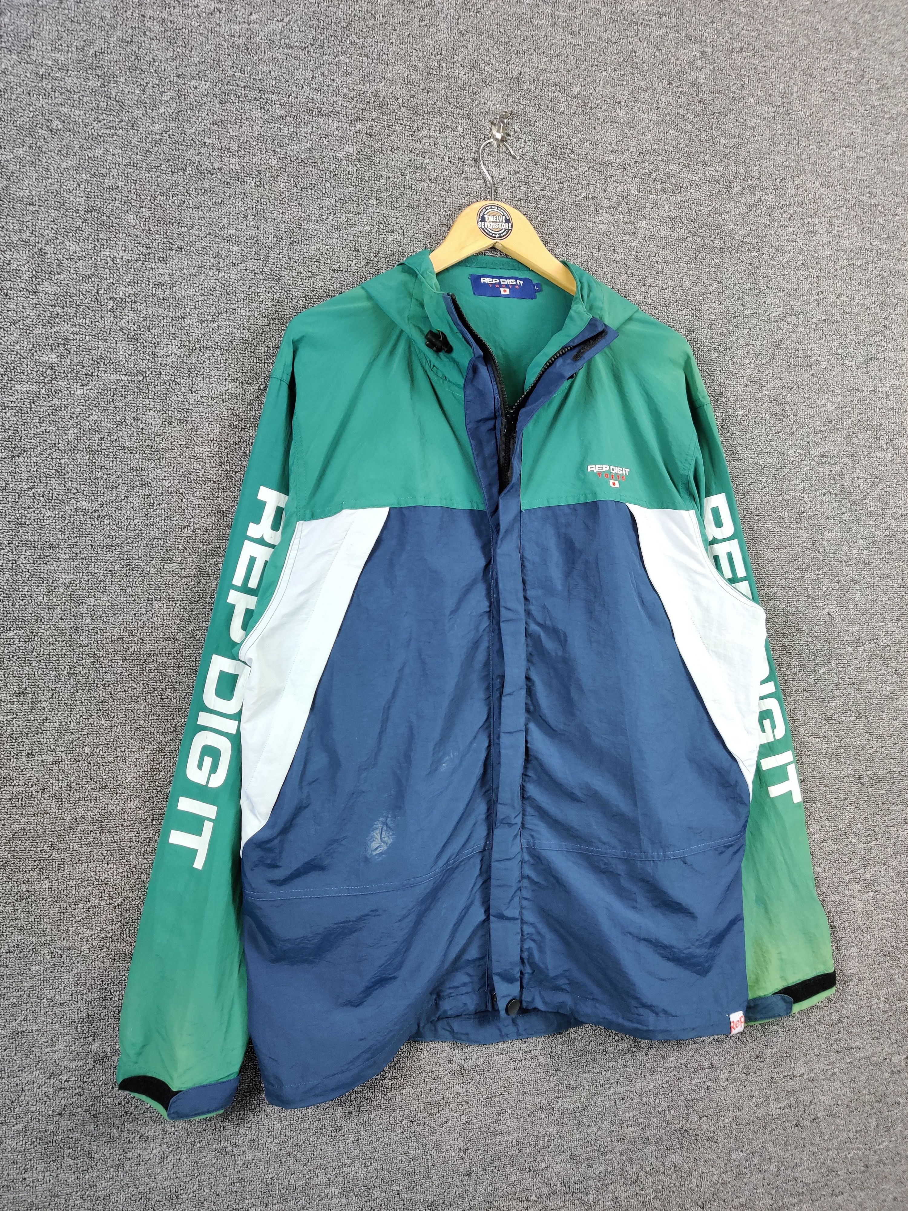 Japanese Brand Repdigit Tokyo Zipper Windbreaker Light Jacket Size US L / EU 52-54 / 3 - 8 Thumbnail