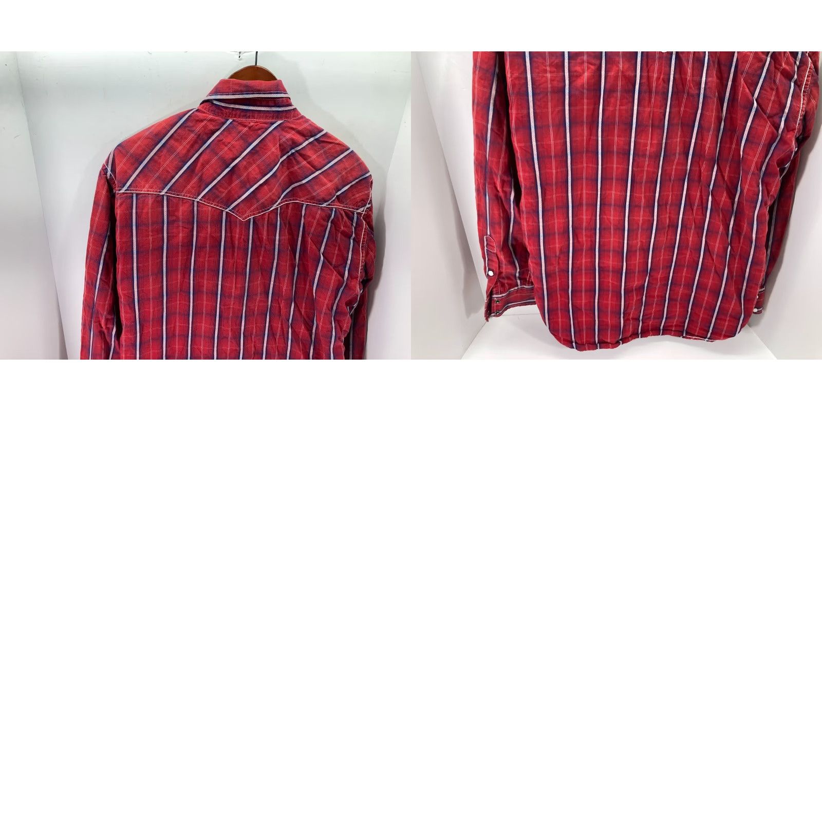 Vintage Rafter C Western Cowboy Shirt Mens L Red Plaid Snap Front Long Sleeve Pockets Logo Size US L / EU 52-54 / 3 - 9 Thumbnail