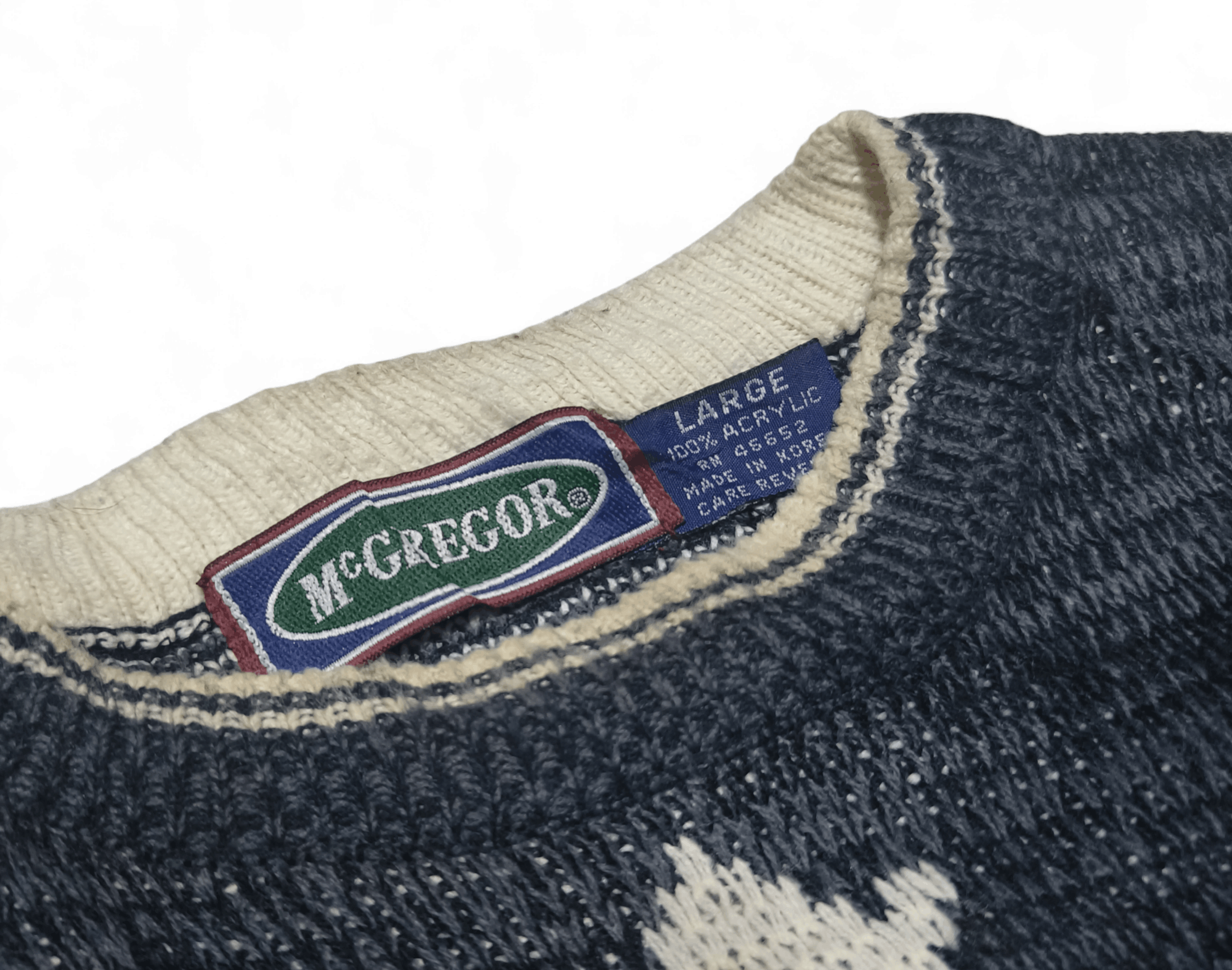 Other Vintage 90s MCGREGOR Ethnic Abstract Motifs Knit Sweater Size US L / EU 52-54 / 3 - 8 Thumbnail