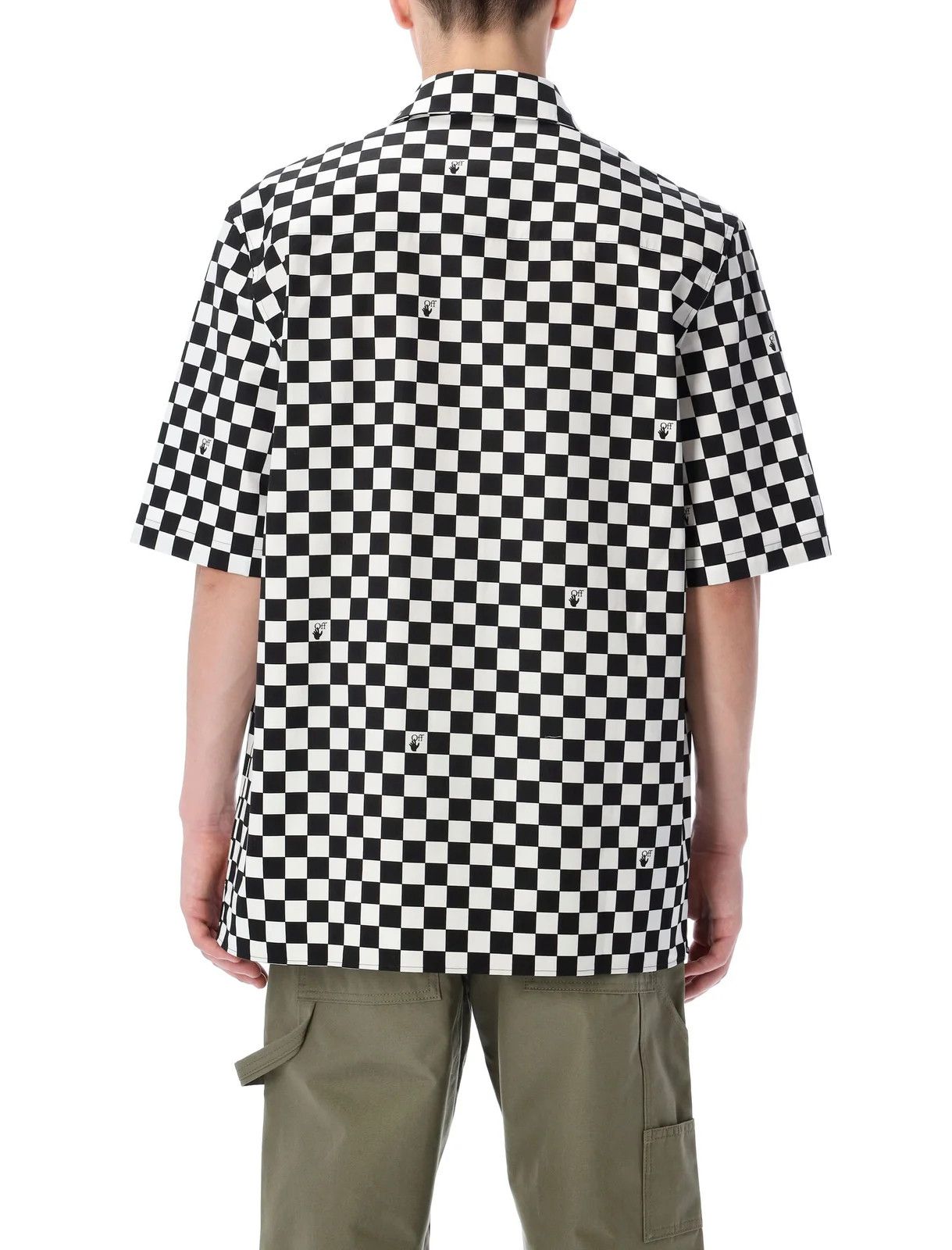 Off-White o1y0325 Checked Shirt in White/Black Size US M / EU 48-50 / 2 - 3 Thumbnail