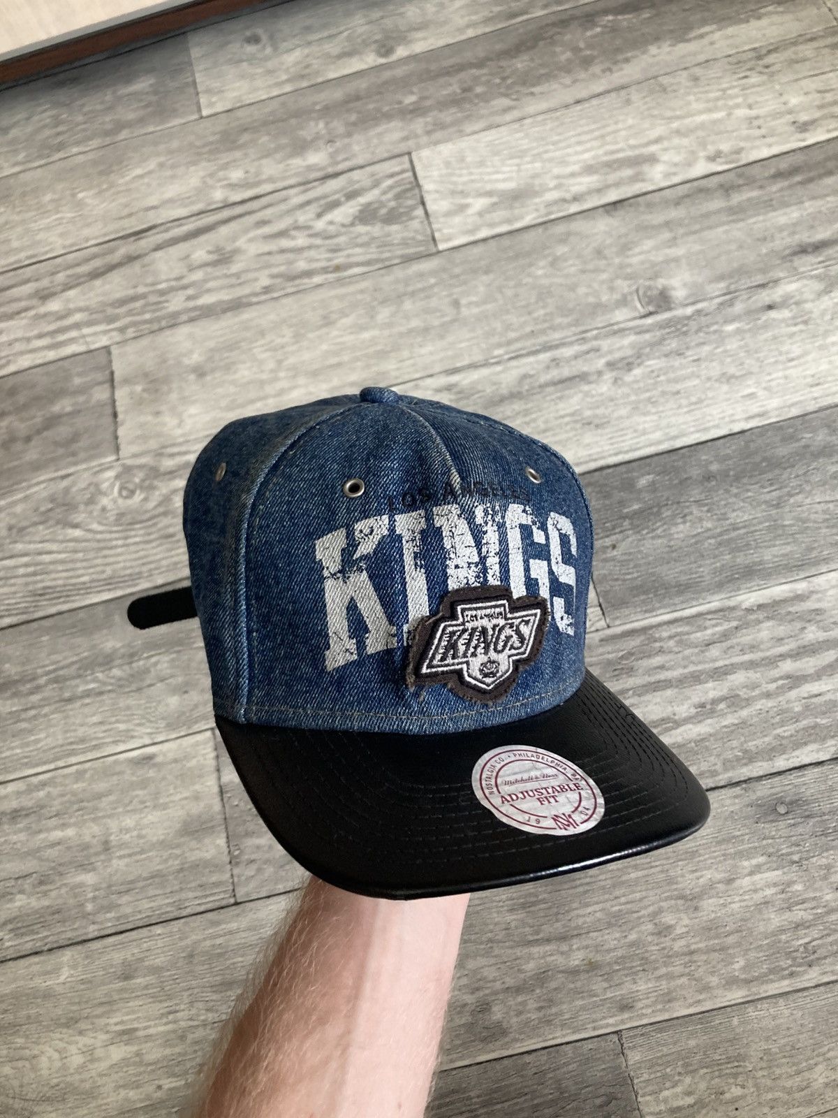 Mitchell & Ness Mitchell&ness Los Angeles kings NHL denim Jeans hat cap y2k Size ONE SIZE - 2 Thumbnail