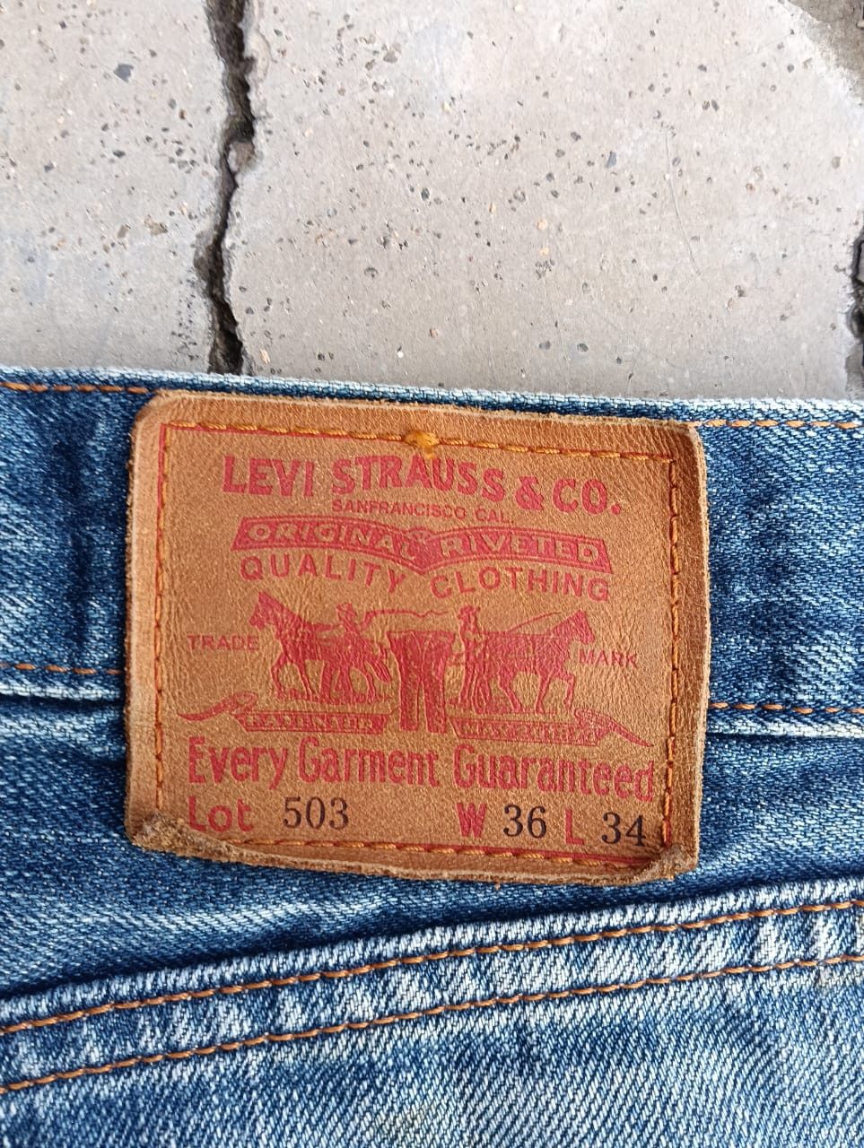 Levi's Vintage Levi's 503 Baggy faded Wash Jeans Size US 34 / EU 50 - 3 Thumbnail