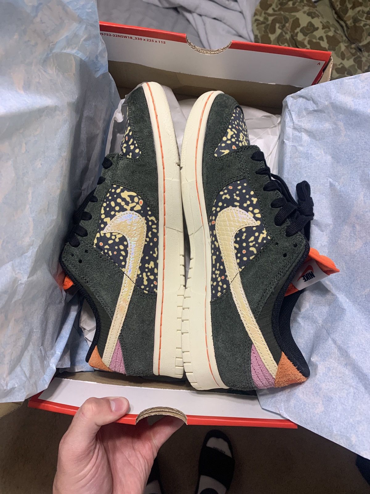 Nike Nike Dunk Low SE Gone Fishing Size US 10 / EU 43 - 2 Thumbnail