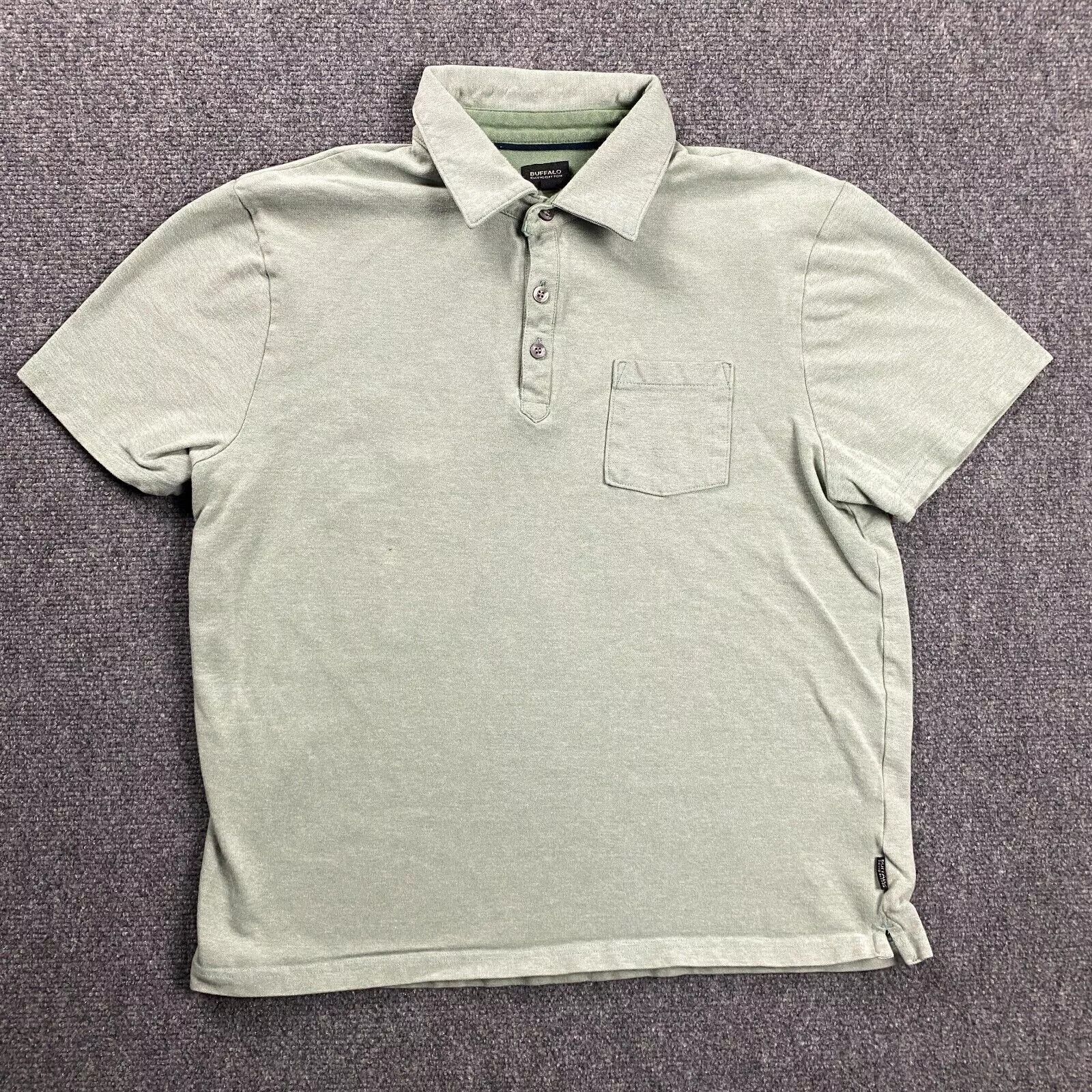 Buffalo David Bitton Buffalo David Bitton Polo Shirt Adults Medium Green Cotton Size US M / EU 48-50 / 2 - 1 Thumbnail