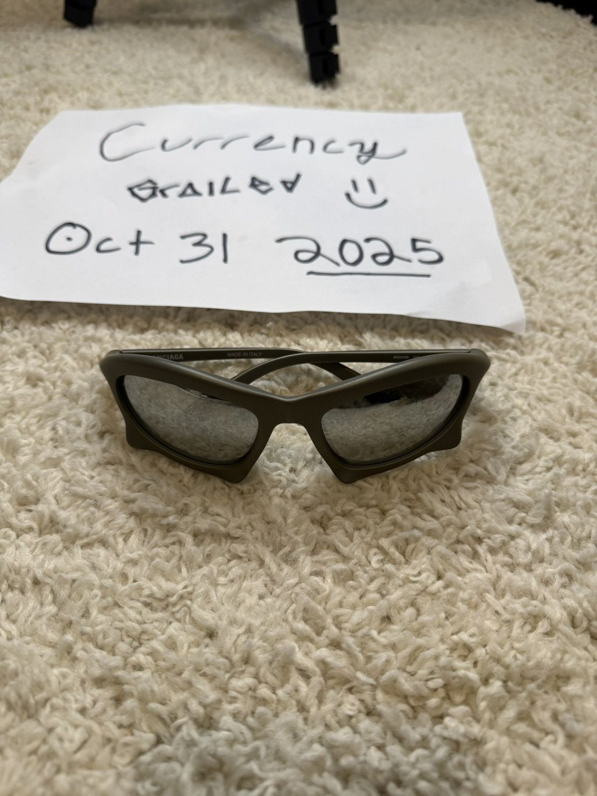 Balenciaga Reflective Bat Glasses
