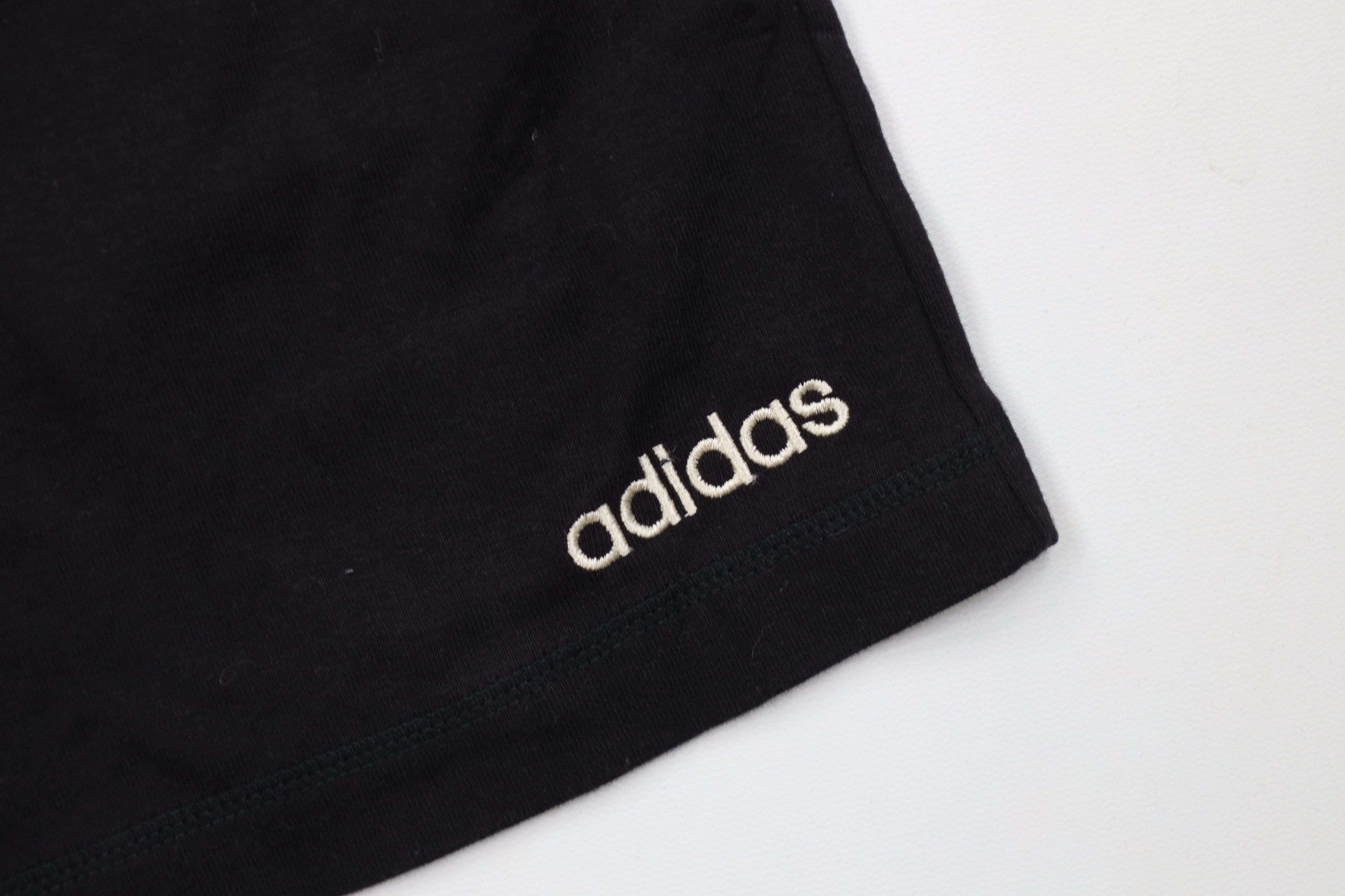 Adidas Deadstock Vintage 90s Adidas Striped Above Knee Shorts Black Size US 36 / EU 52 - 5 Thumbnail