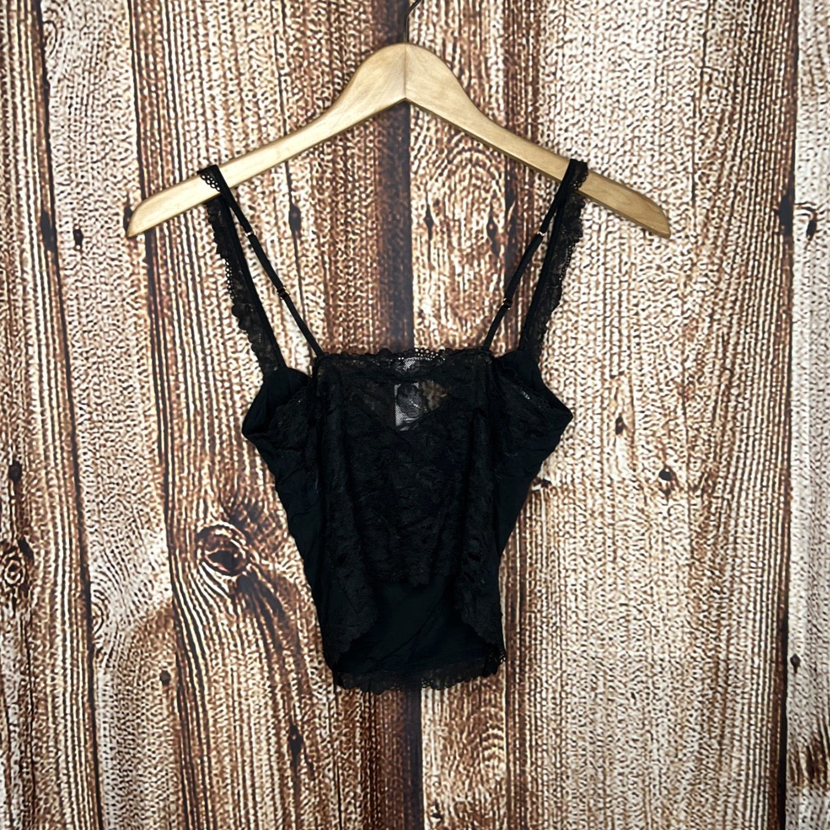 Victoria's Secret Victoria's Secret Cami Tank Top XS Black Lace Back Womens Size XS / US 0-2 / IT 36-38 - 3 Thumbnail