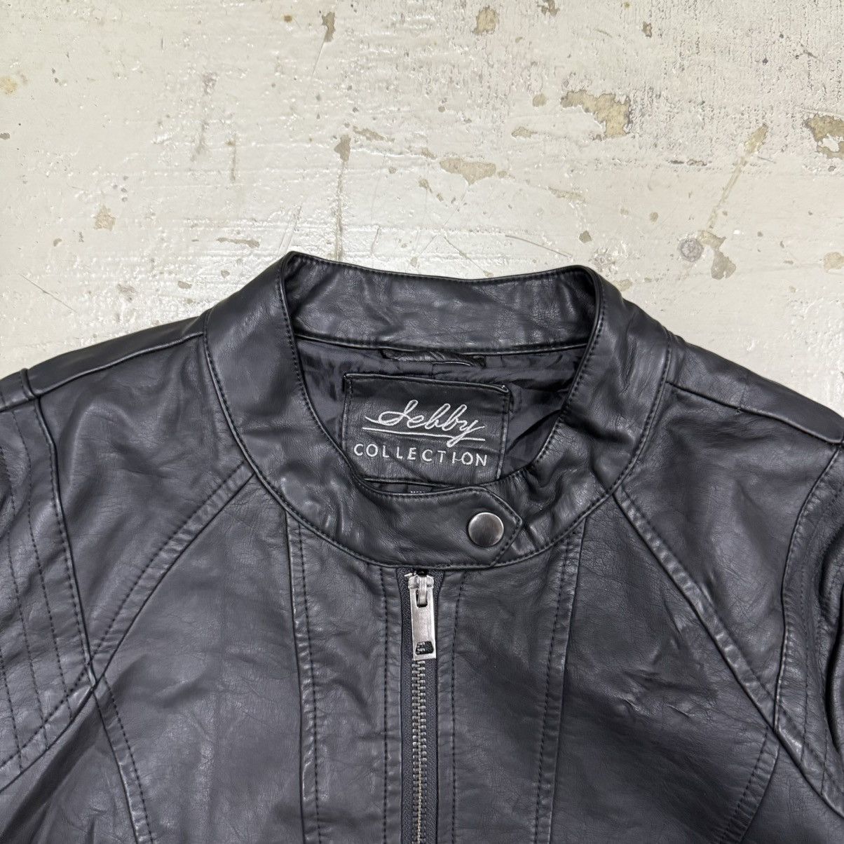 If Six Was Nine Leather Biker Jacket LGB Style Size US M / EU 48-50 / 2 - 3 Thumbnail