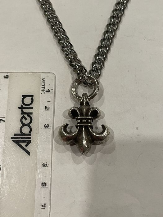 Chrome Hearts Chrome Hearts Large BS Fleur Pendant Silver Chain ...