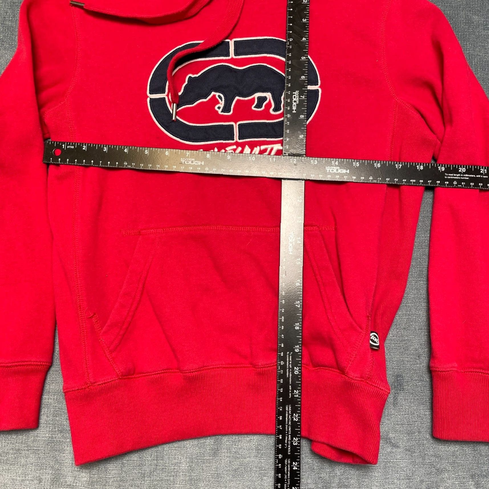 Ecko Unltd. Y2K Ecko Unltd Hoodie Mens M Red Graphic Logo Long Sleeve Kangaroo Pocket Drawstring Size US M / EU 48-50 / 2 - 6 Thumbnail