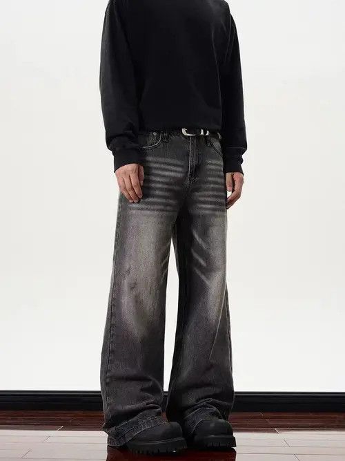 VIBE grunge faded carpenter flared jeans Size US 28 / EU 44 - 3 Thumbnail