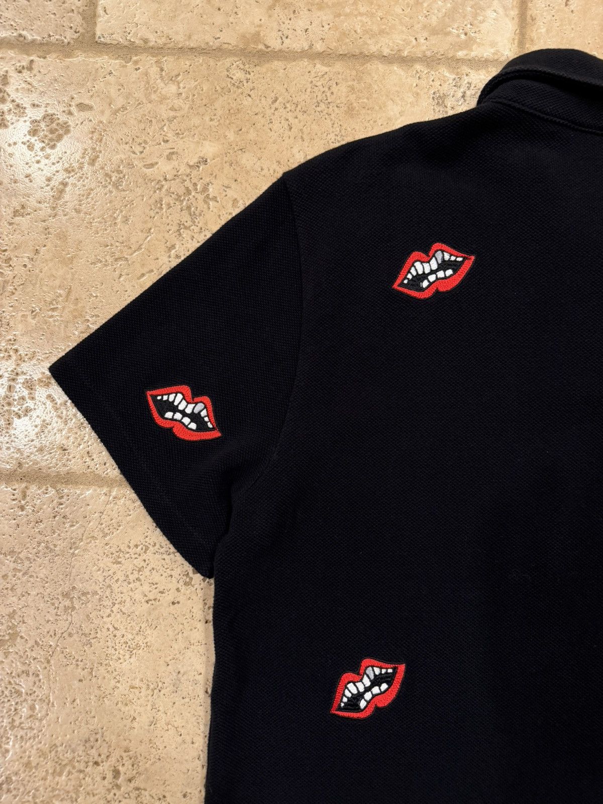 Chrome Hearts Chrome Hearts x Matty Boy Chomper Lips Black Polo Shirt Size US M / EU 48-50 / 2 - 12 Thumbnail