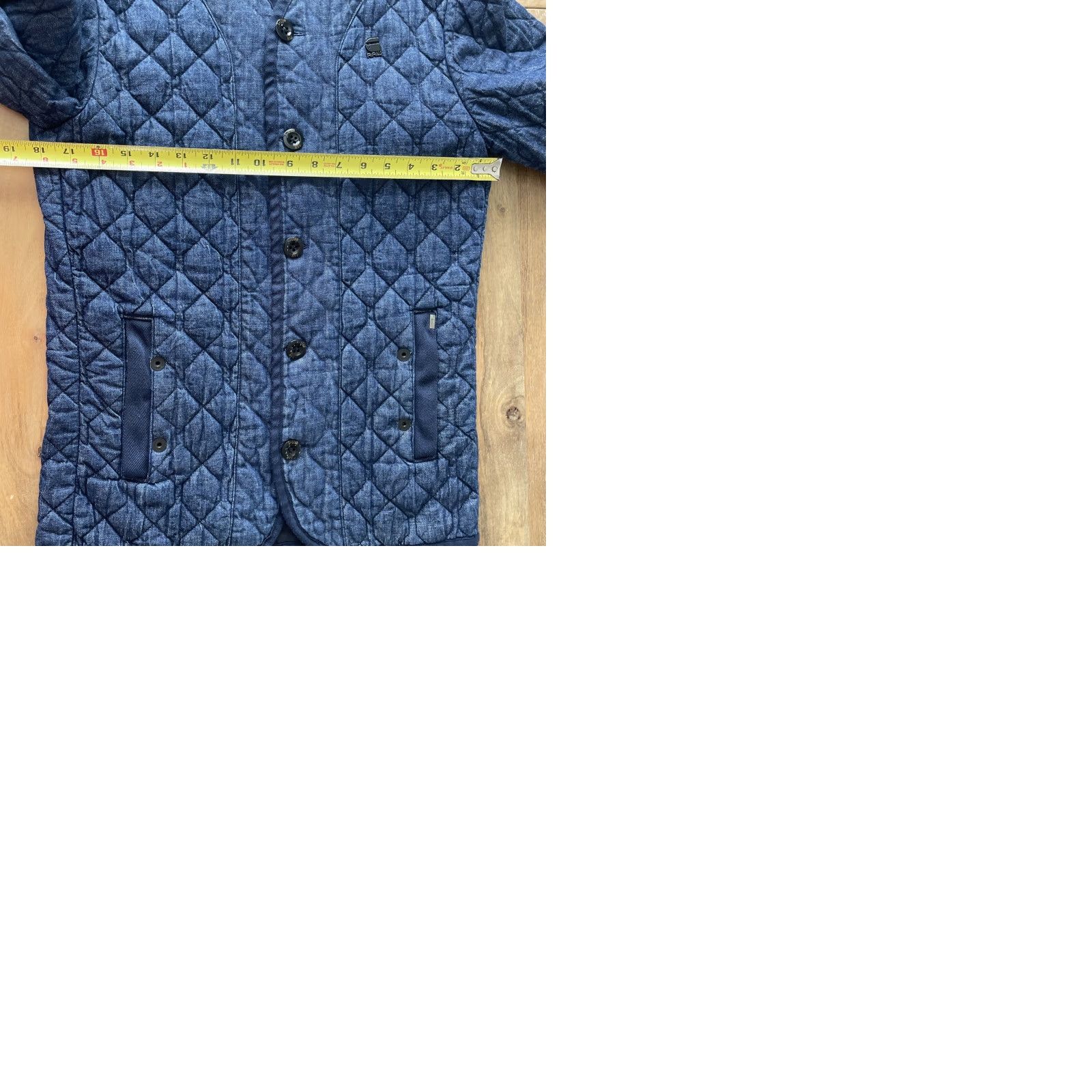 G-Star G Star Raw Liner Quilted Overshirt Jacket Womens XS Button Front Outdoor Coat Jacket/Coat, Blue, Quilted, Padded, Softshell, Regular, XS, Women Size XS / US 0-2 / IT 36-38 - 9 Thumbnail