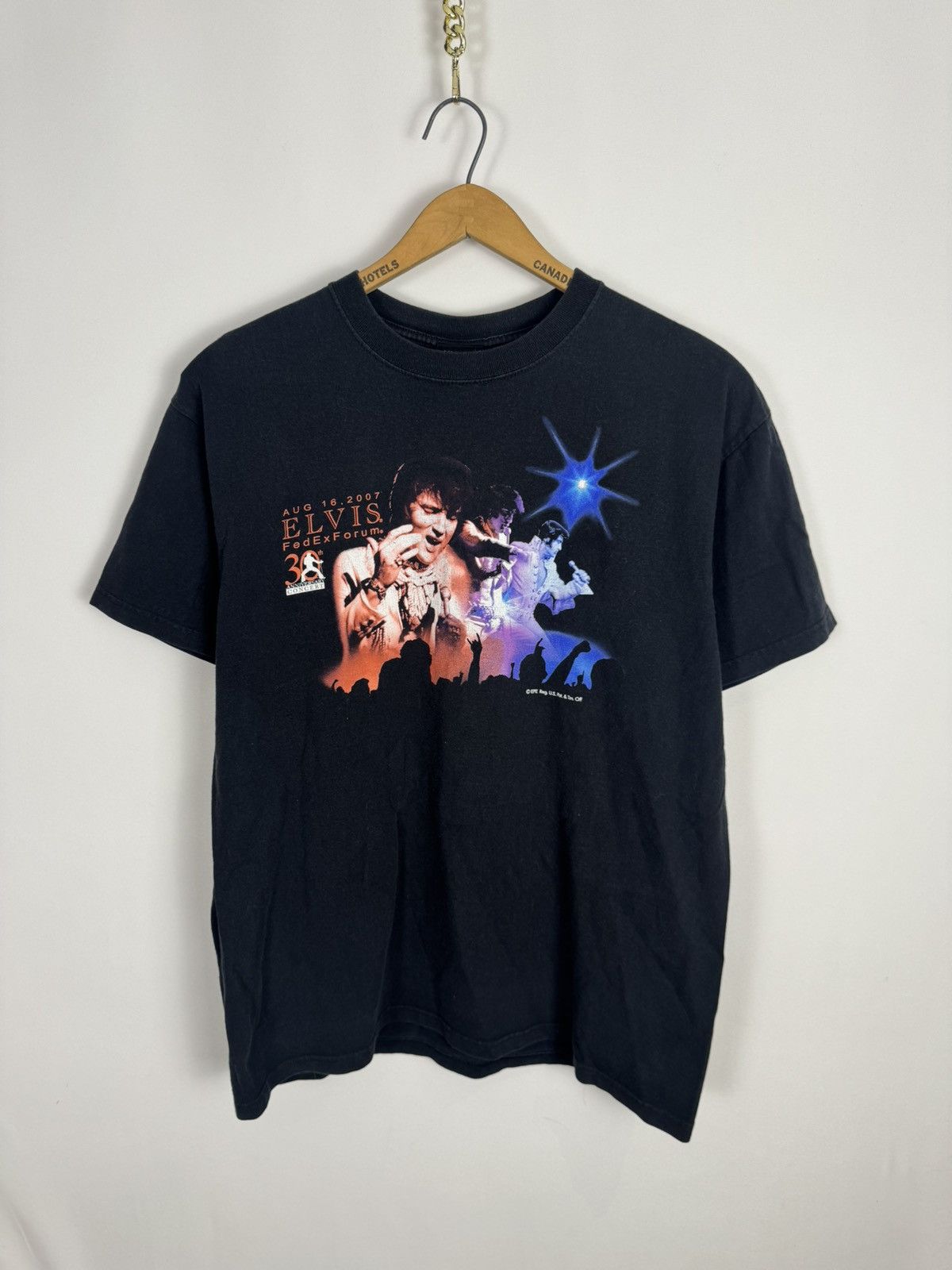 Anvil 2000s Elvis Graphic Shirt 30th Anniversary Size US L / EU 52-54 / 3 - 3 Thumbnail