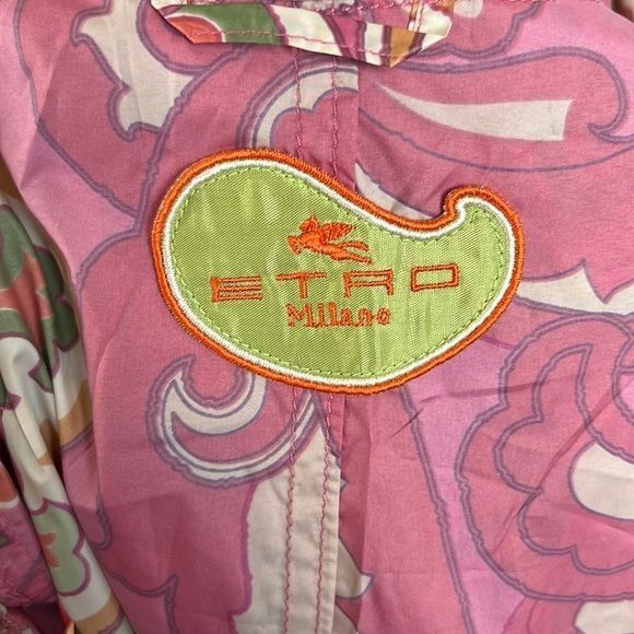 Etro × Vintage ETRO Paisley Trench Rain Coat Slicker Size M / US 6-8 / IT 42-44 - 10 Thumbnail