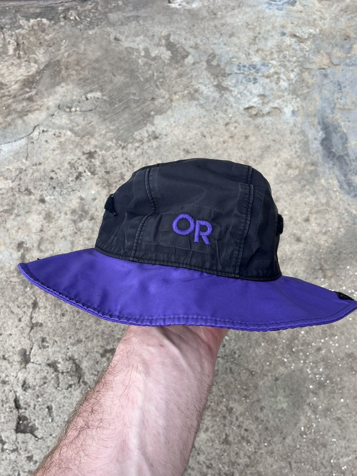 Outdoor Research Vintage Outdoor Research GoreTex Bucket Hat Purple Black Y2K Size ONE SIZE - 3 Thumbnail