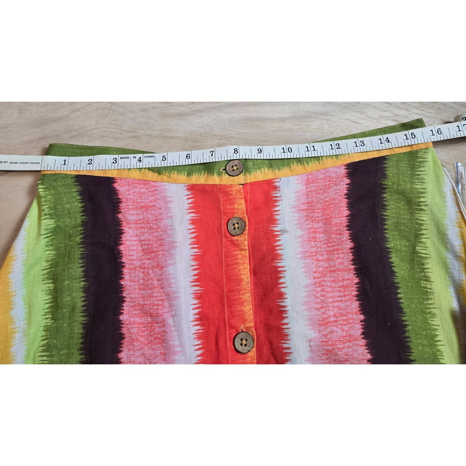 Other NWT Her Destiny button front striped skirt sz L Size 34" / US 12 / IT 48 - 7 Thumbnail